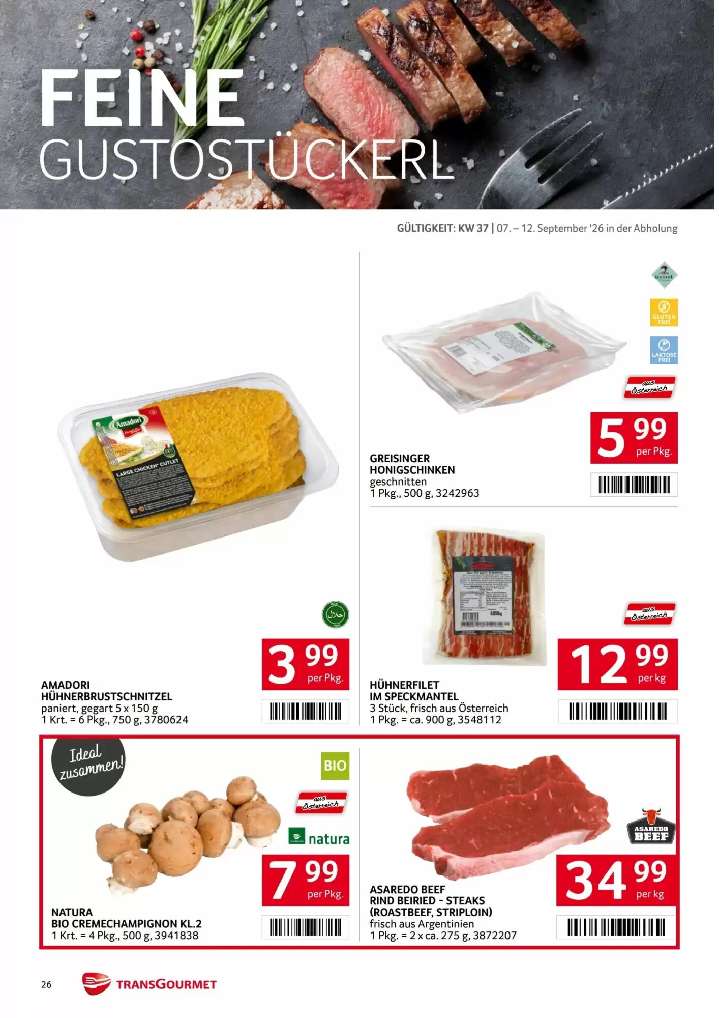 Transgourmet Flugblatt (ab 07.09.2026) - Angebote und Prospekt - Seite 26