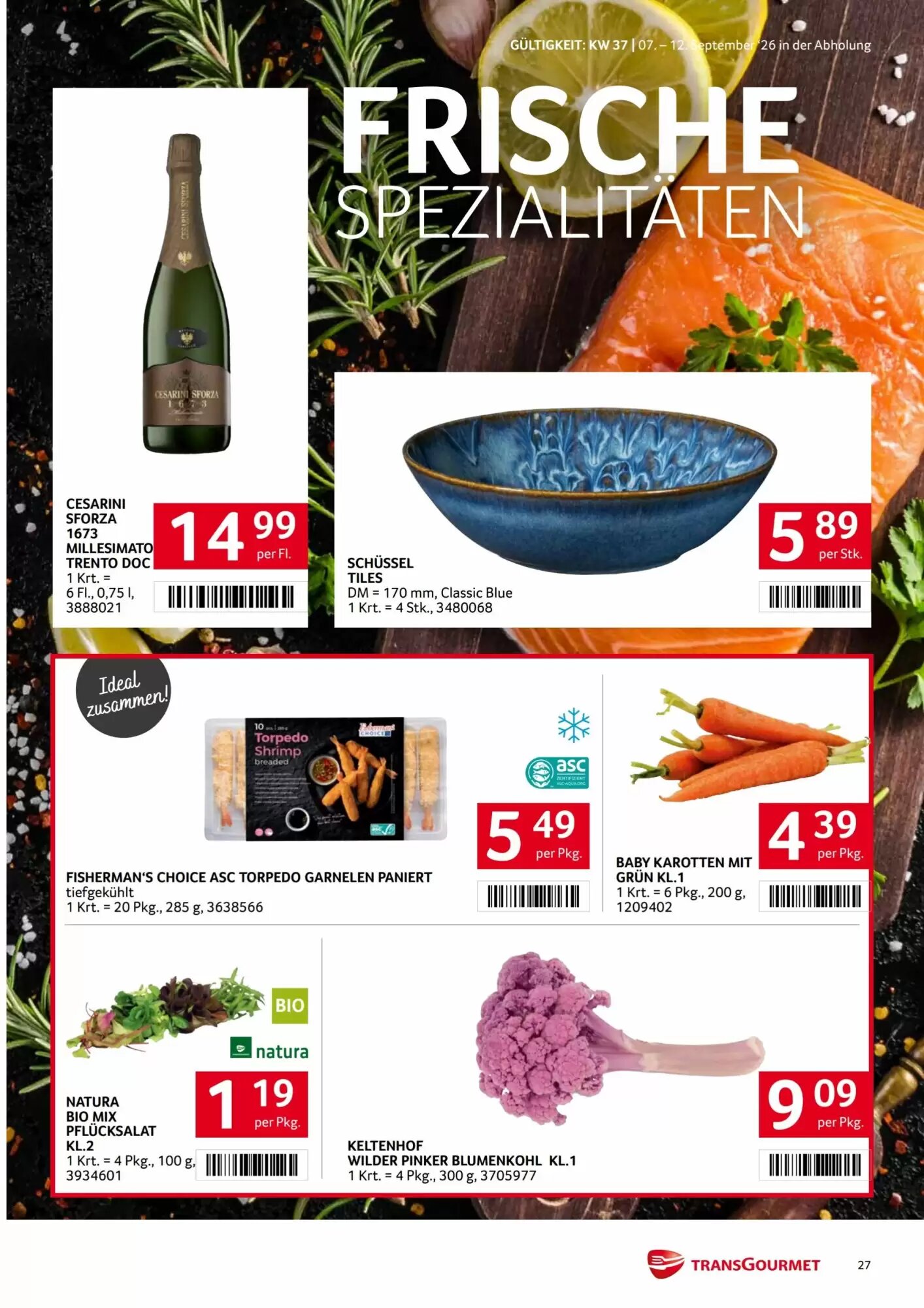 Transgourmet Flugblatt (ab 07.09.2026) - Angebote und Prospekt - Seite 27