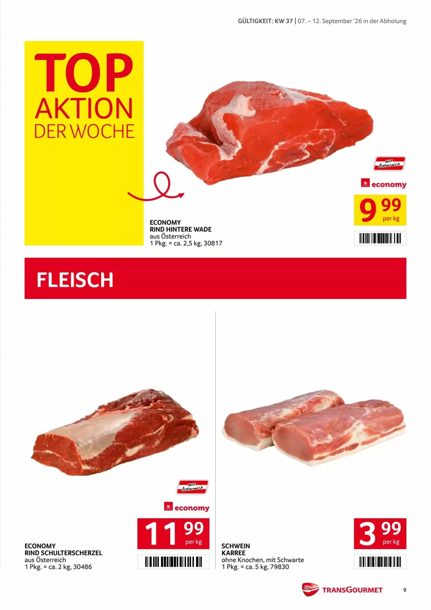 Transgourmet Flugblatt (ab 07.09.2026) - Angebote und Prospekt - Seite 9
