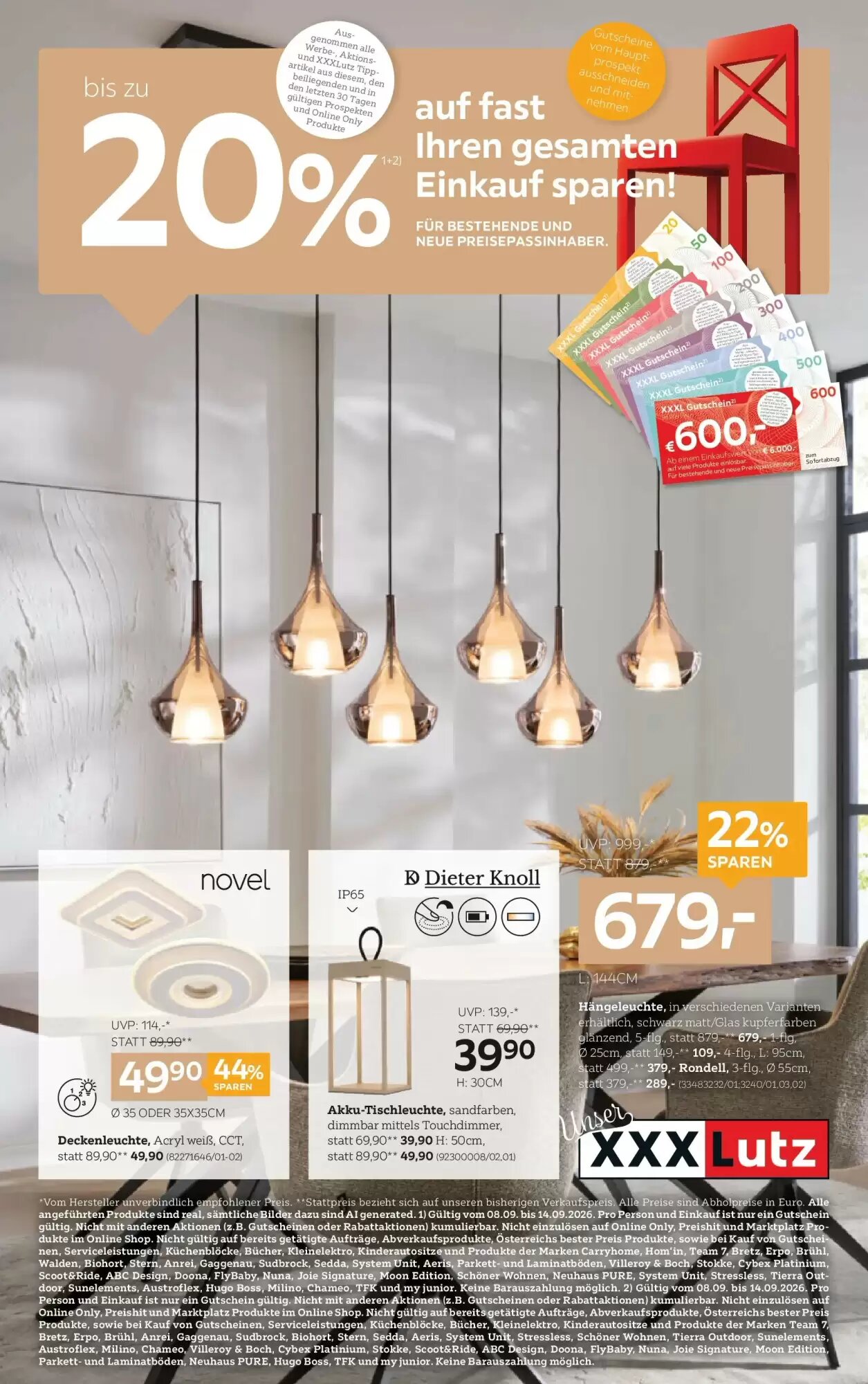 XXXLutz Flugblatt (ab 08.09.2026) - Angebote und Prospekt - Seite 1