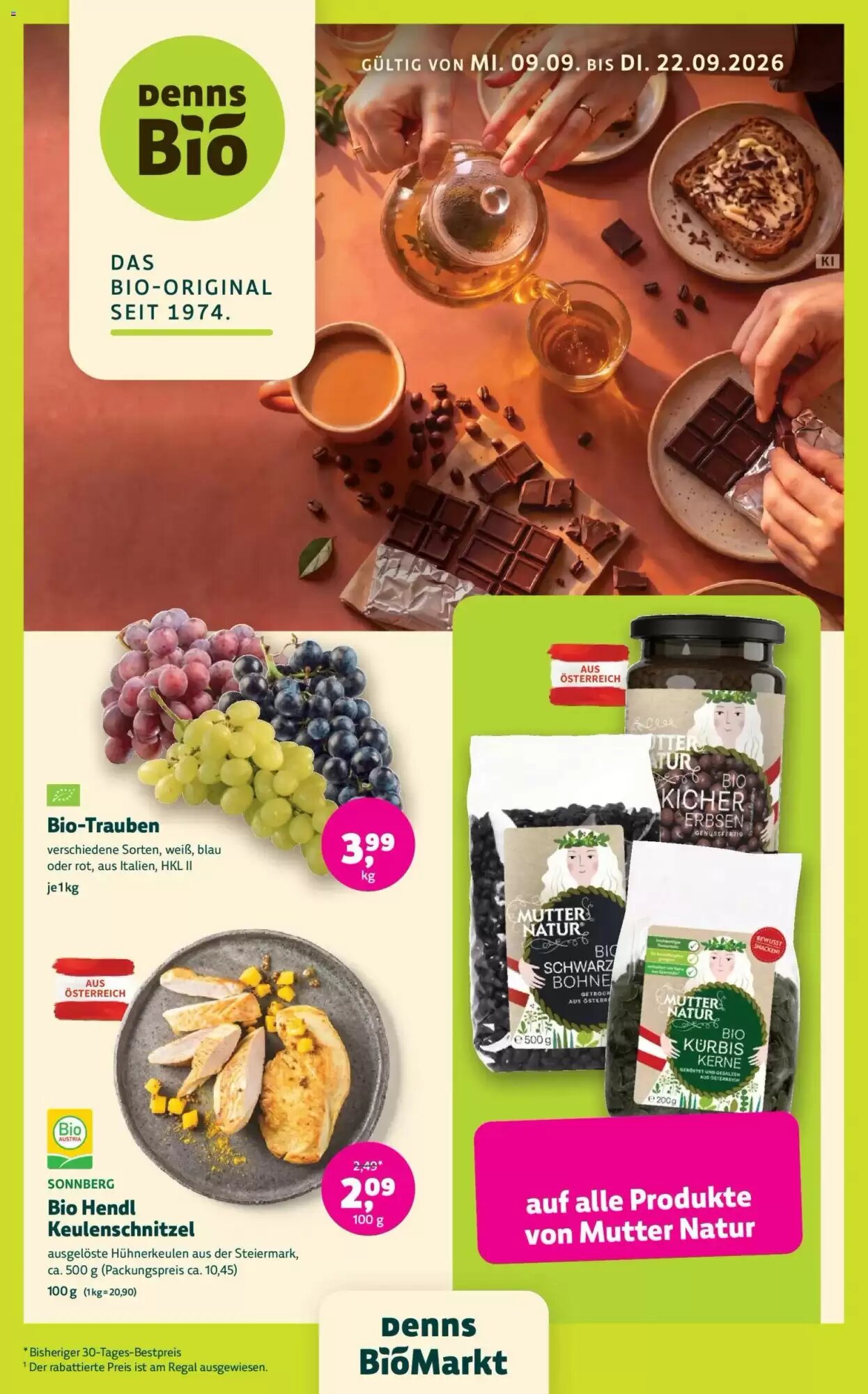 Denn's Biomarkt Flugblatt (ab 09.09.2026) - Angebote und Prospekt - Seite 1