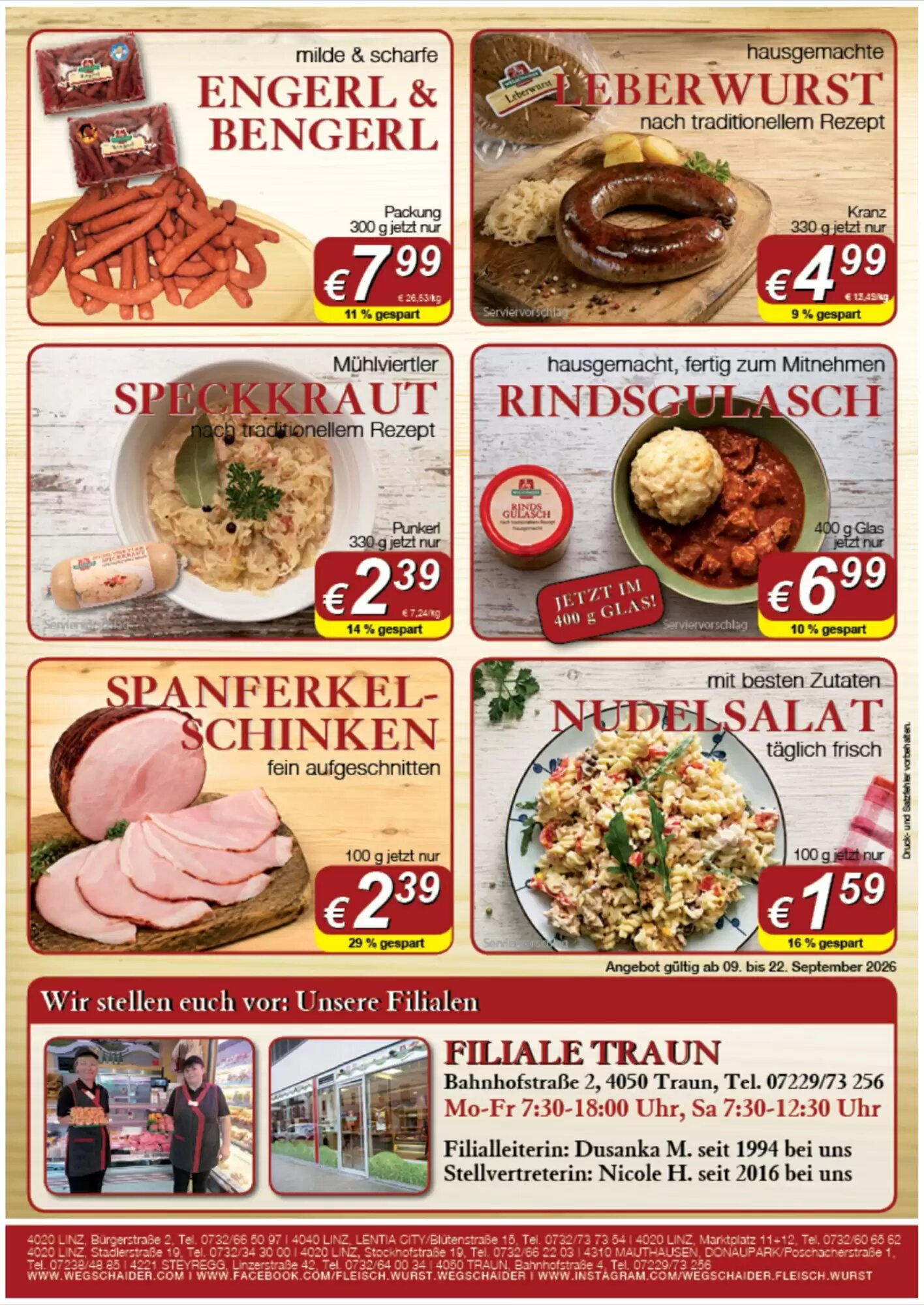 Wegschaider Flugblatt (ab 09.09.2026) - Angebote und Prospekt - Seite 2