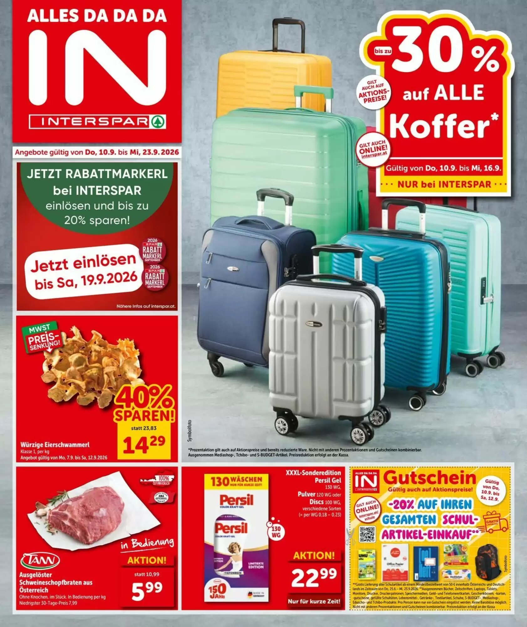 Interspar Flugblatt (ab 10.09.2026) - Angebote und Prospekt - Seite 1