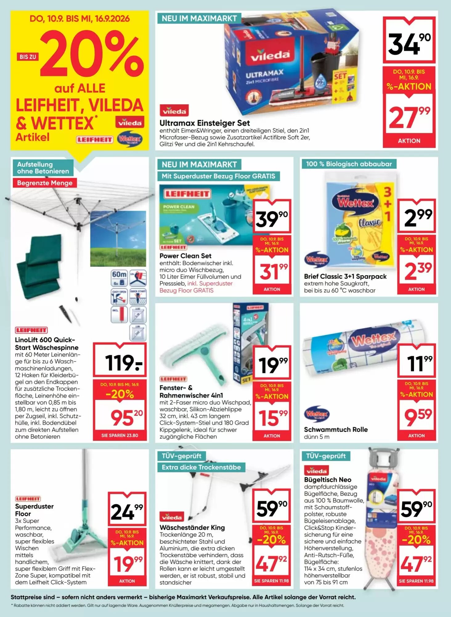 Maximarkt Flugblatt (ab 10.09.2026) - Angebote und Prospekt - Seite 16
