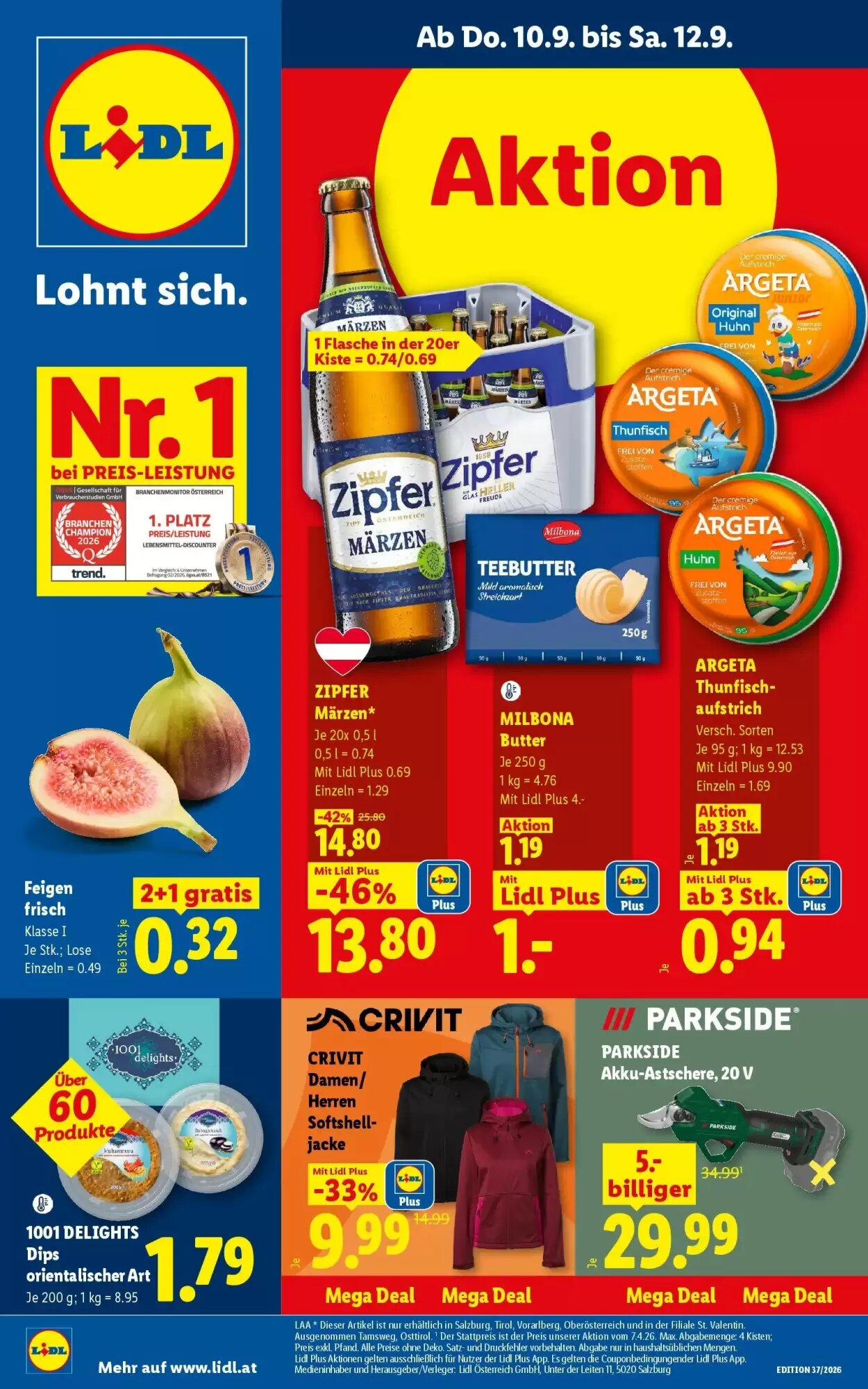 Lidl Flugblatt (ab 10.09.2026) - Angebote und Prospekt - Seite 1