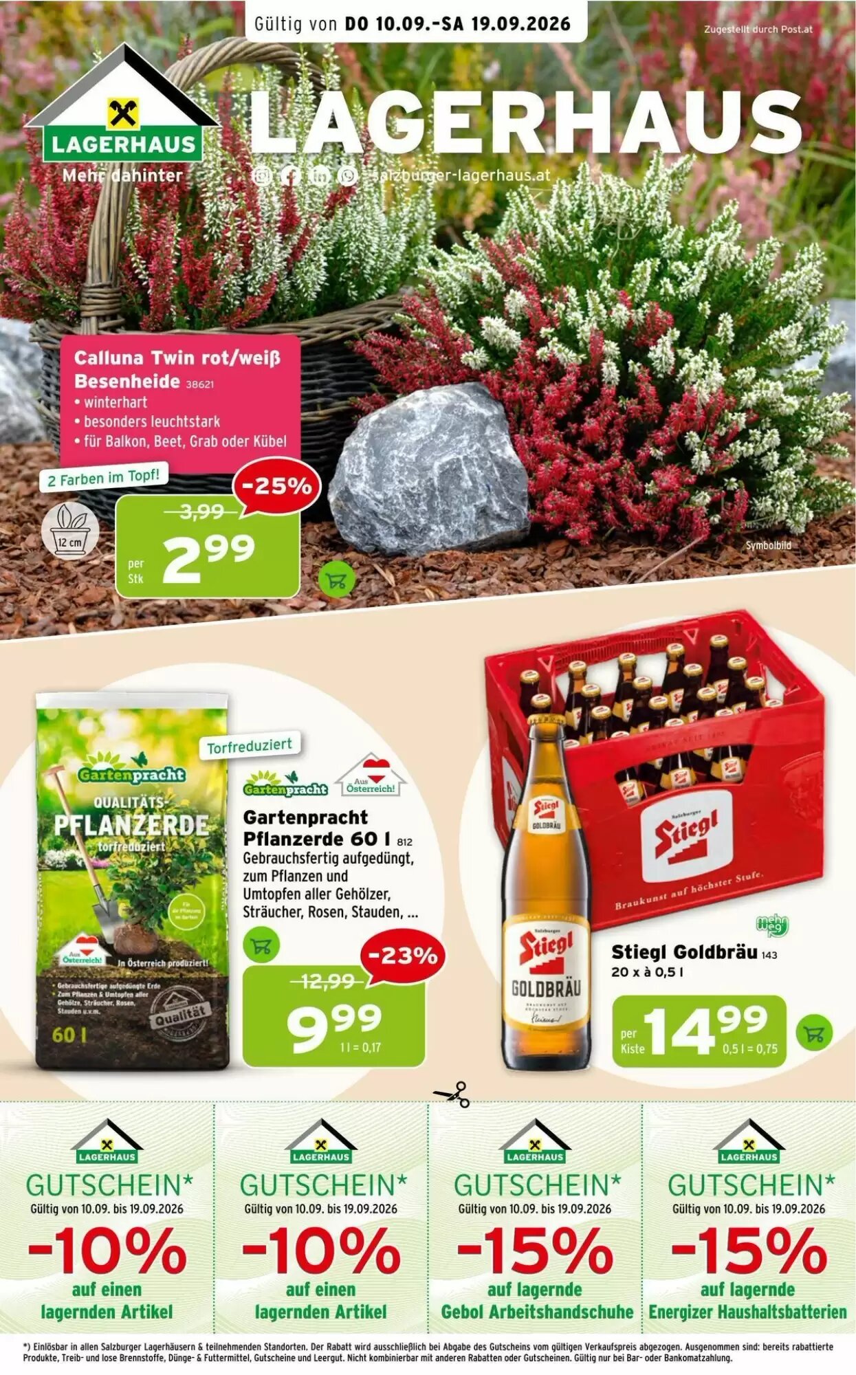 Salzburger Lagerhaus Flugblatt (ab 10.09.2026) - Angebote und Prospekt - Seite 1