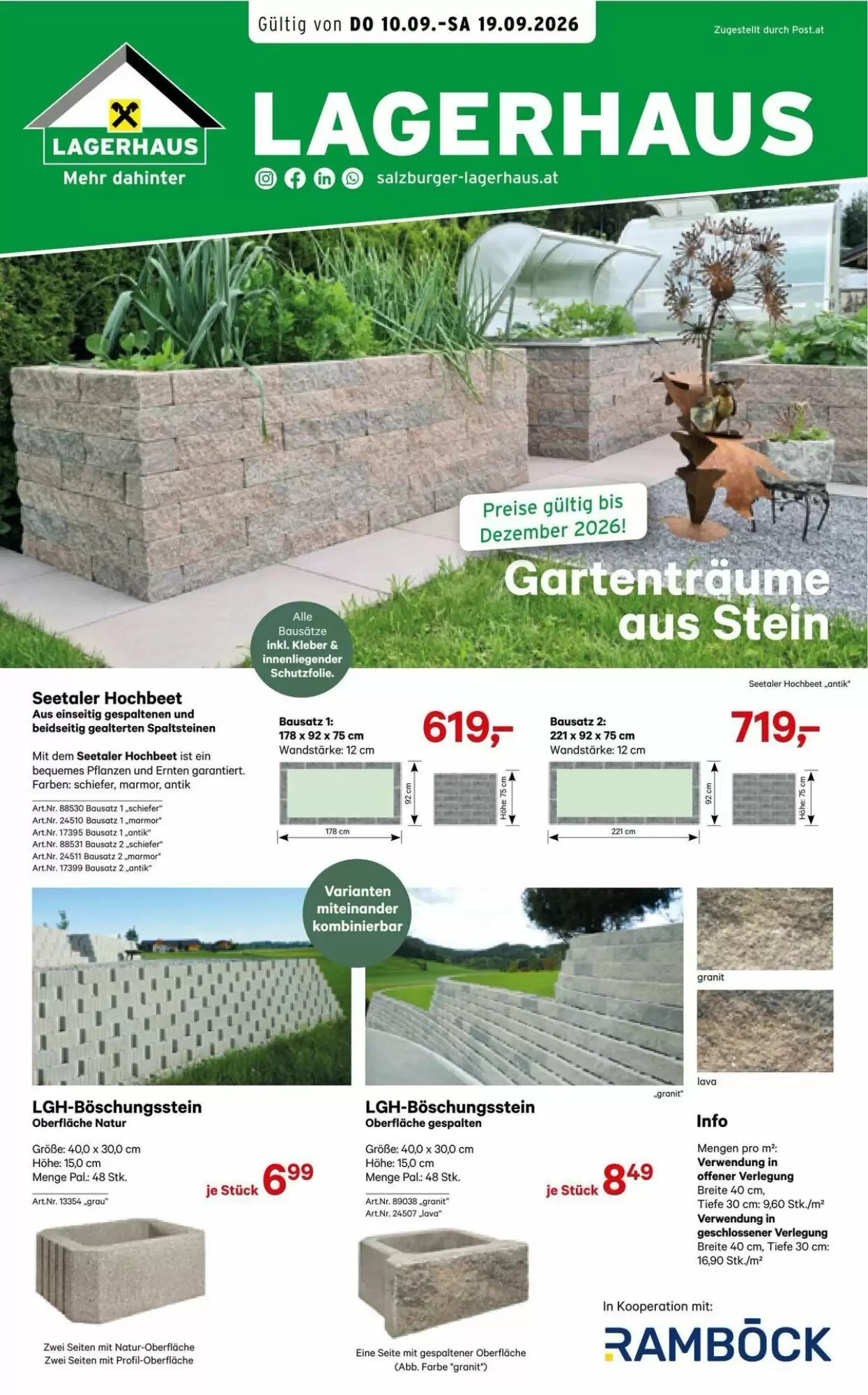 Salzburger Lagerhaus Flugblatt (ab 10.09.2026) - Angebote und Prospekt - Seite 1