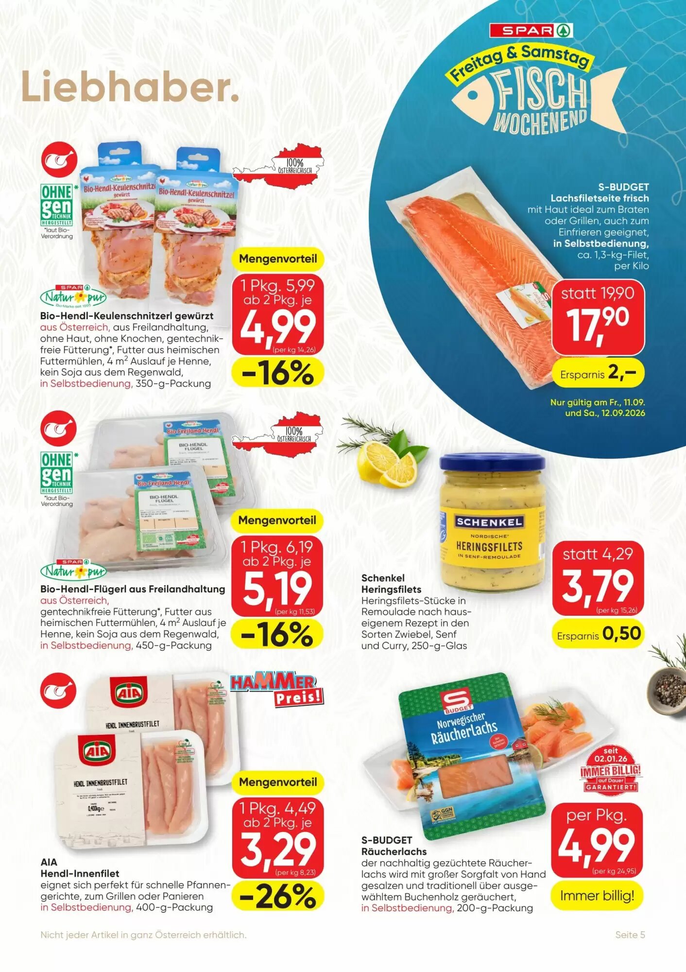 SPAR Gourmet Flugblatt (ab 10.09.2026) - Angebote und Prospekt - Seite 5