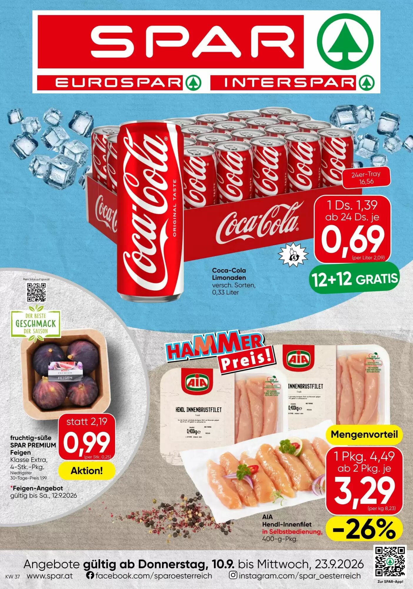 Spar Flugblatt (ab 10.09.2026) - Angebote und Prospekt - Seite 1