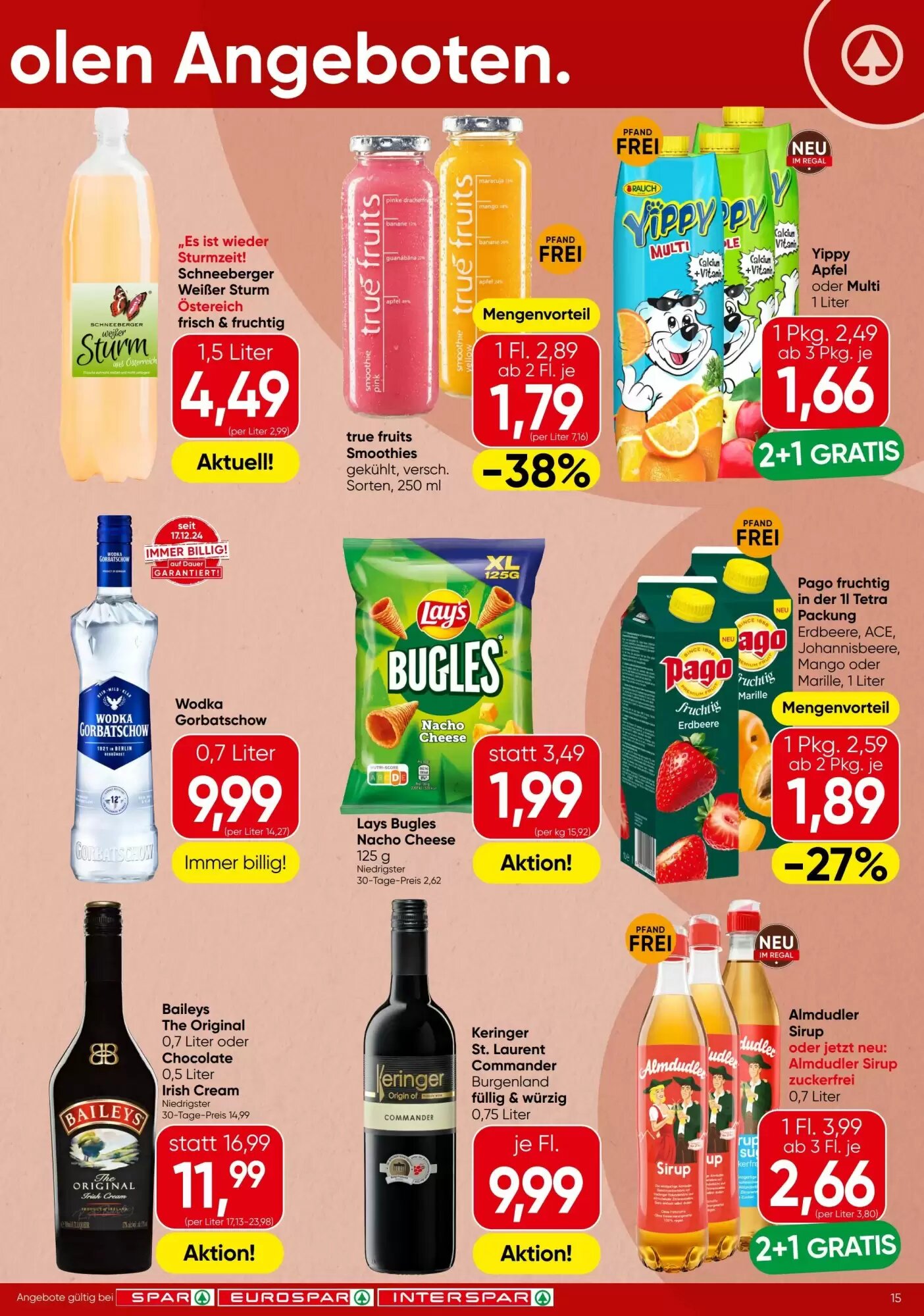 Spar Flugblatt (ab 10.09.2026) - Angebote und Prospekt - Seite 15