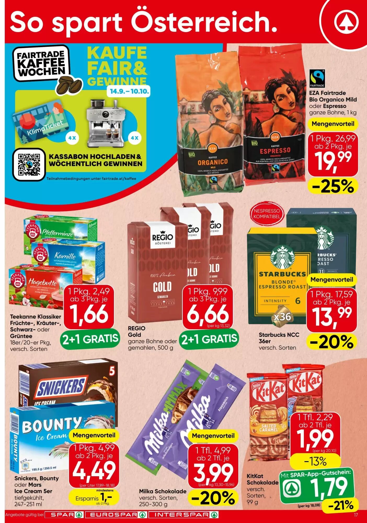 Spar Flugblatt (ab 10.09.2026) - Angebote und Prospekt - Seite 17