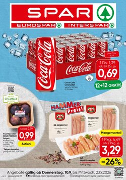 Spar Flugblatt (ab 10.09.2026) - Angebote und Prospekt