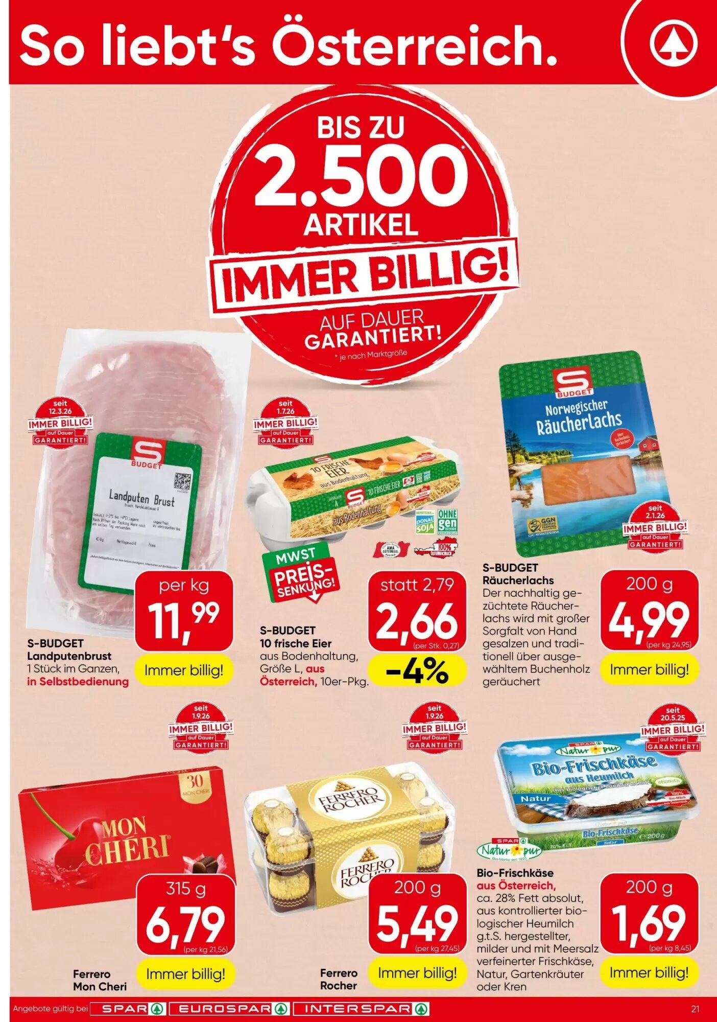 Spar Flugblatt (ab 10.09.2026) - Angebote und Prospekt - Seite 21