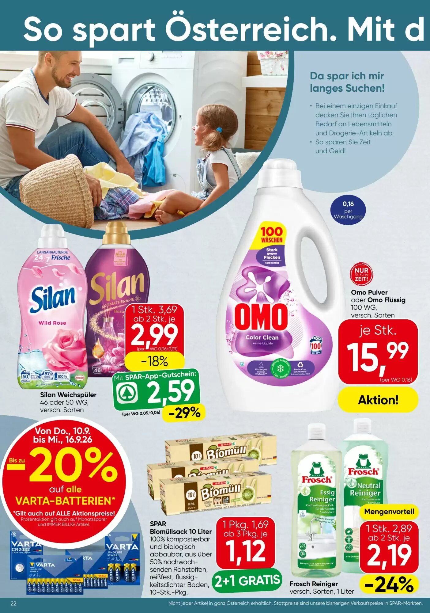 Spar Flugblatt (ab 10.09.2026) - Angebote und Prospekt - Seite 22