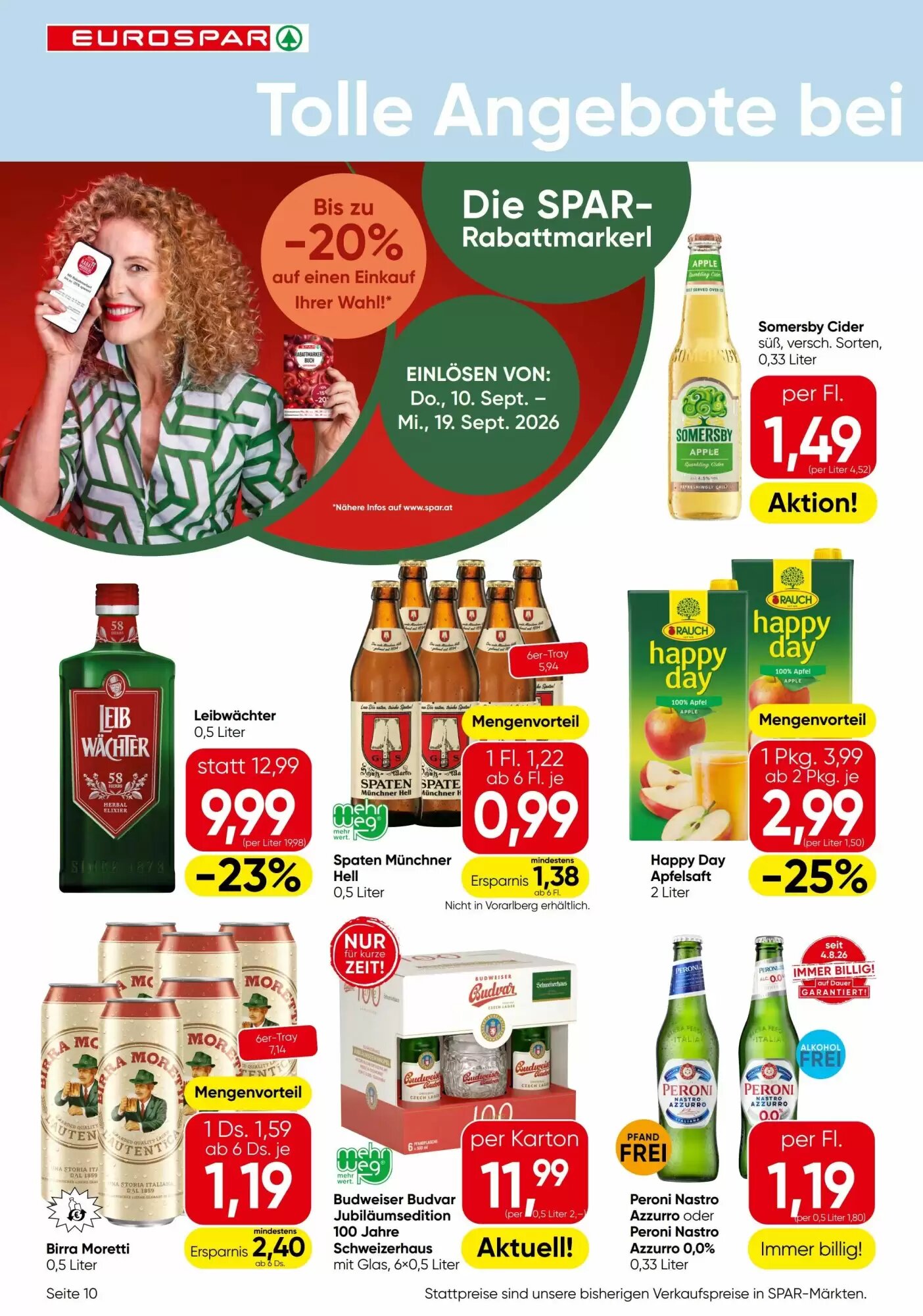 Eurospar Flugblatt (ab 10.09.2026) - Angebote und Prospekt - Seite 10