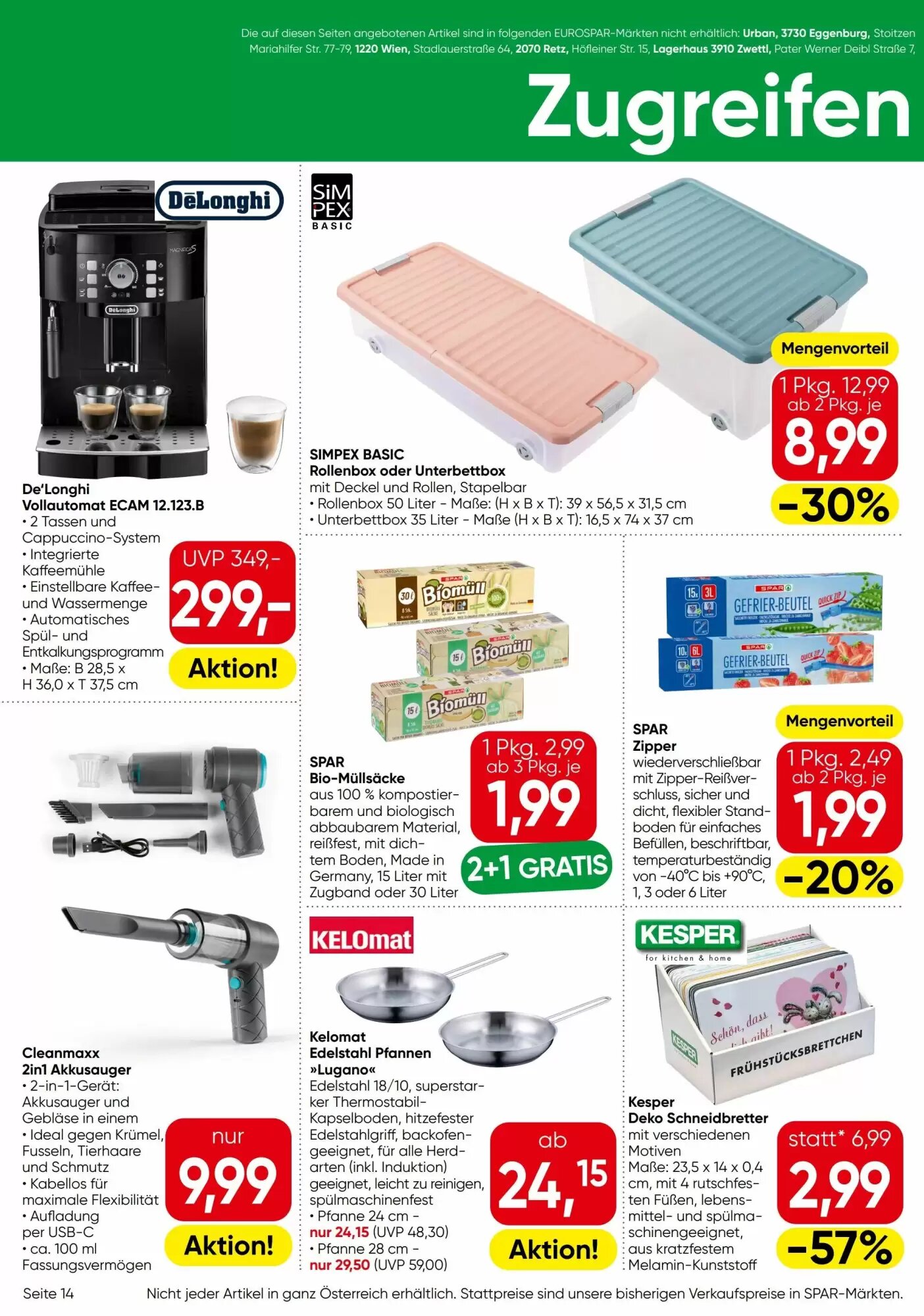 Eurospar Flugblatt (ab 10.09.2026) - Angebote und Prospekt - Seite 14