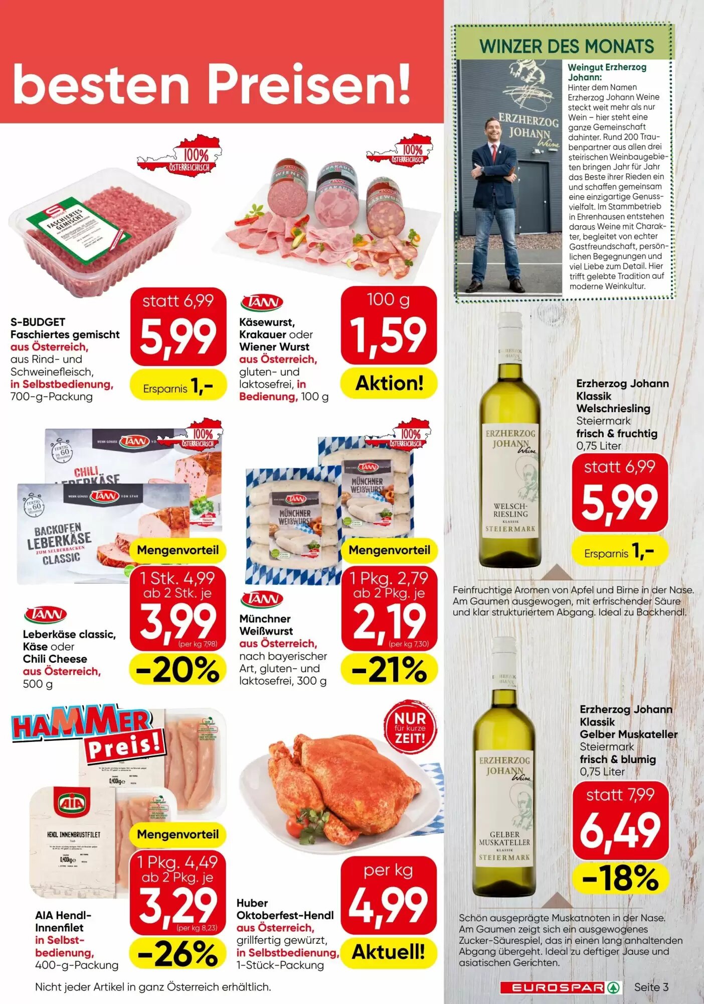 Eurospar Flugblatt (ab 10.09.2026) - Angebote und Prospekt - Seite 3