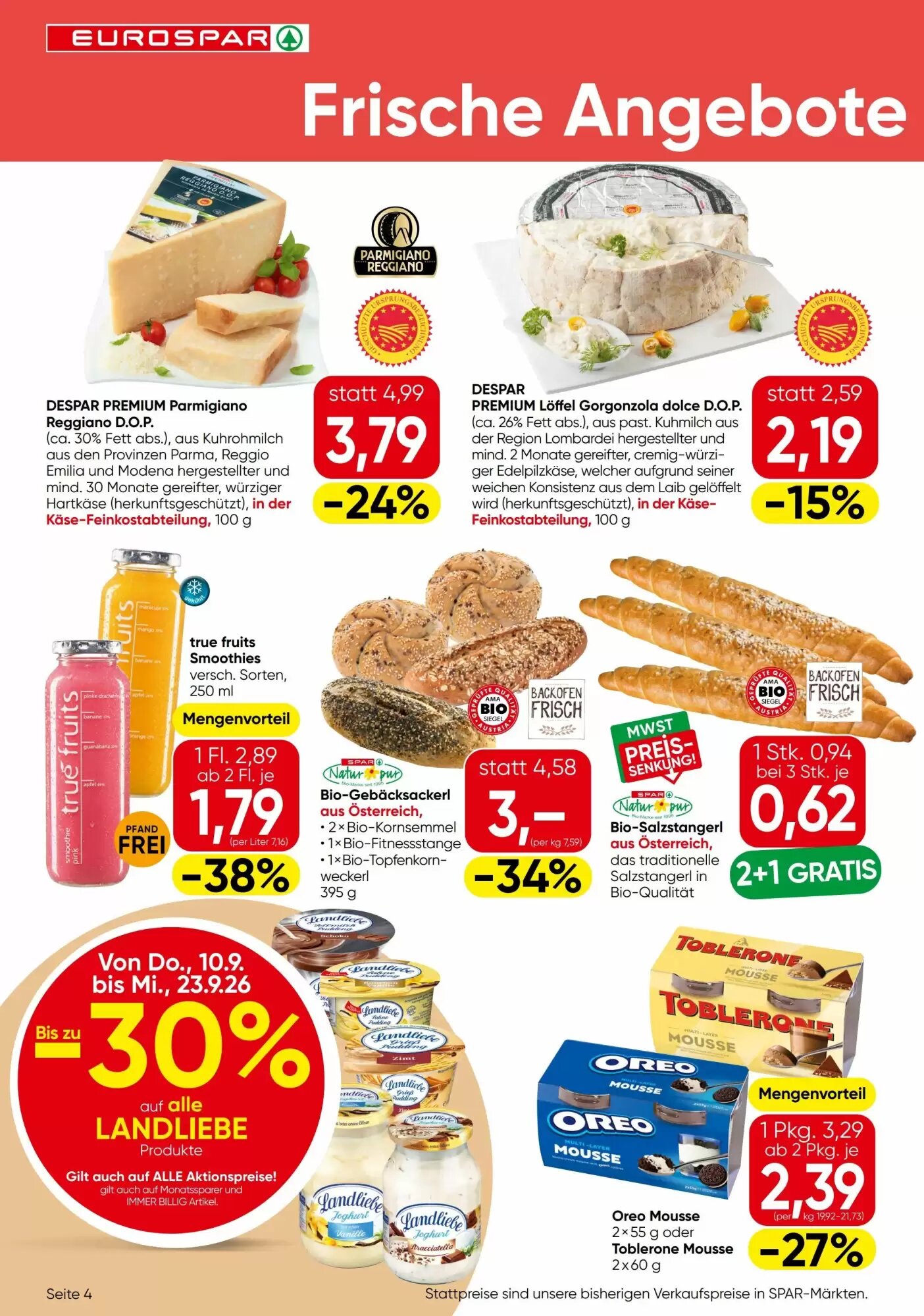 Eurospar Flugblatt (ab 10.09.2026) - Angebote und Prospekt - Seite 4