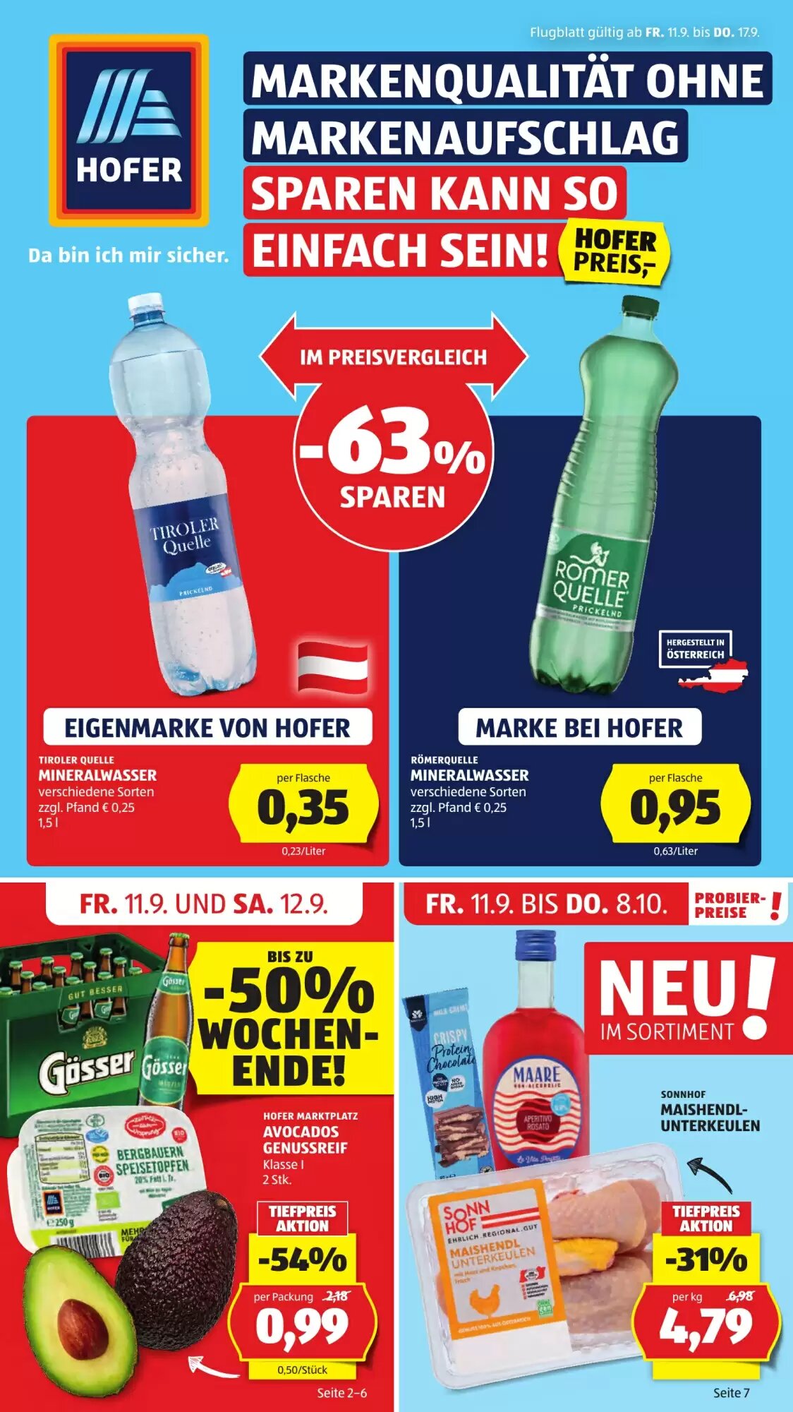 Hofer Flugblatt (ab 11.09.2026) - Angebote und Prospekt - Seite 1