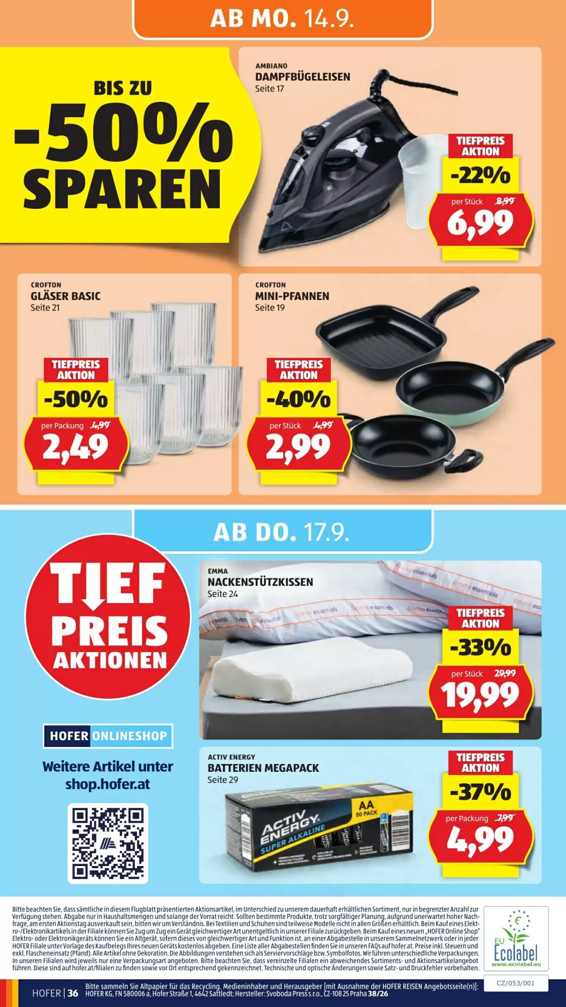 Hofer Flugblatt (ab 11.09.2026) - Angebote und Prospekt - Seite 46