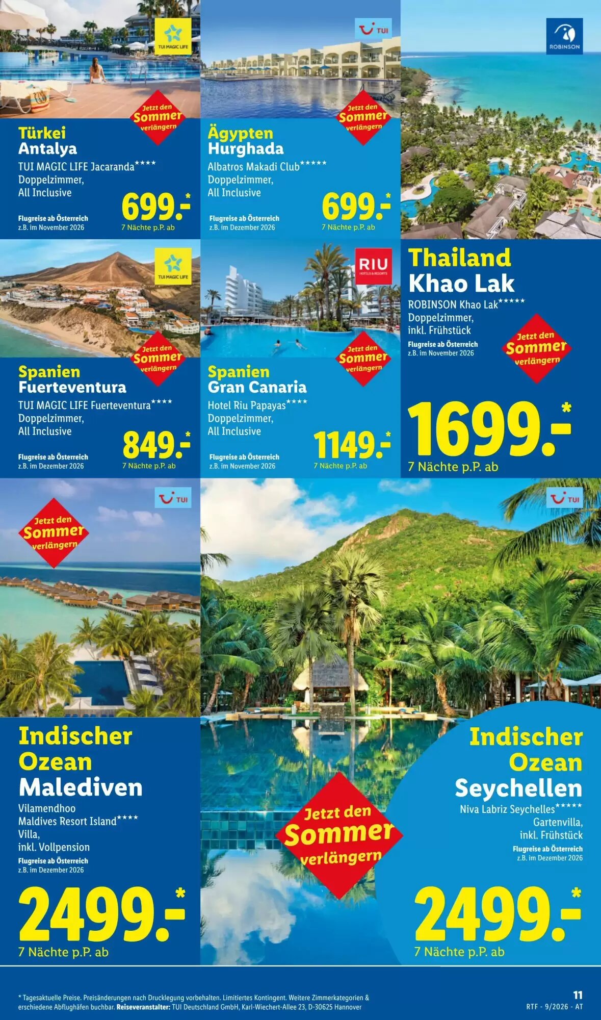 Lidl Reisen Flugblatt (ab 12.09.2026) - Angebote und Prospekt - Seite 11