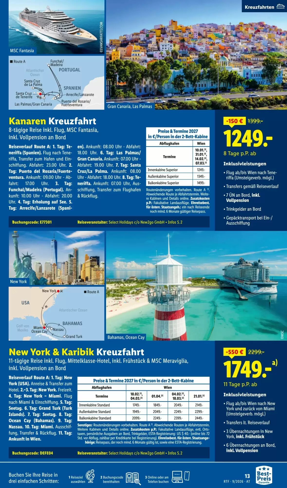 Lidl Reisen Flugblatt (ab 12.09.2026) - Angebote und Prospekt - Seite 13