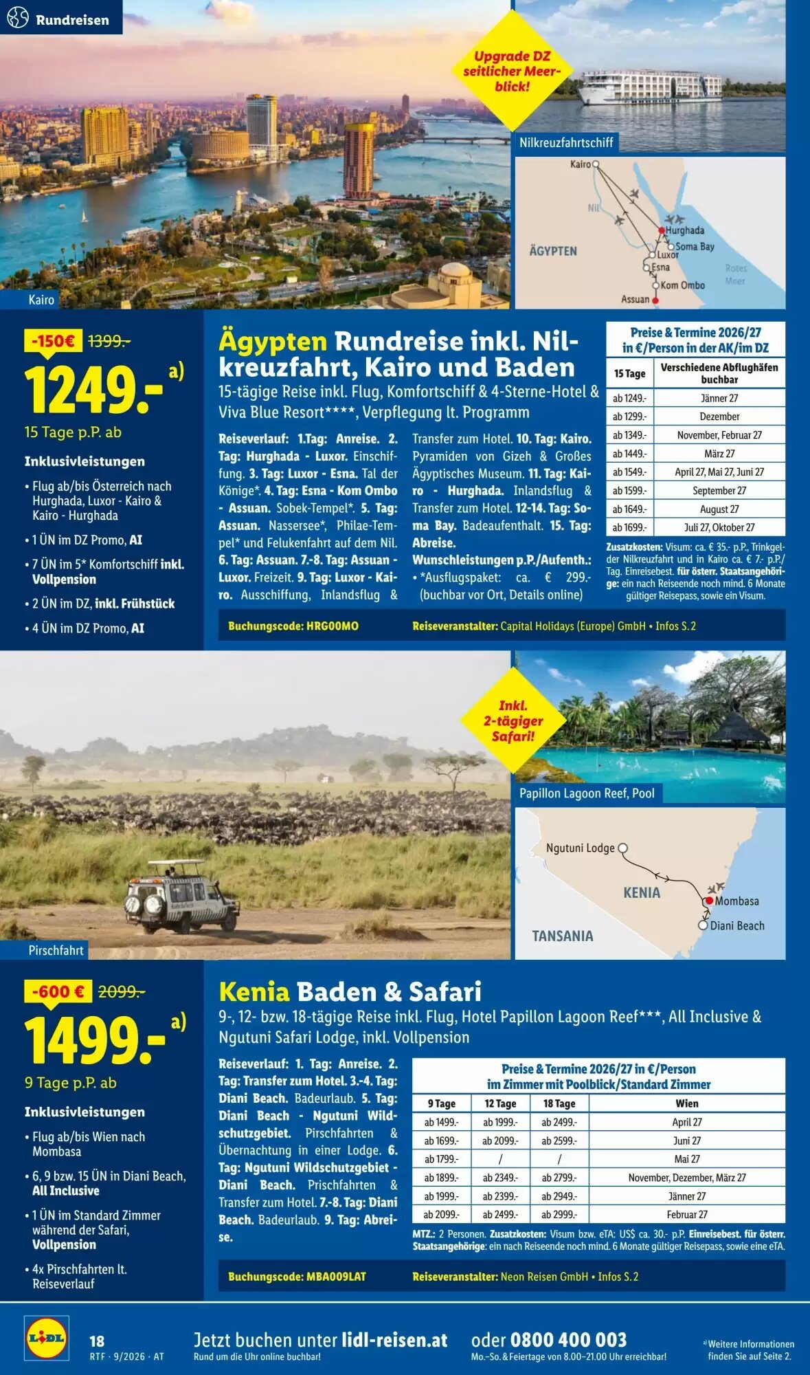 Lidl Reisen Flugblatt (ab 12.09.2026) - Angebote und Prospekt - Seite 18