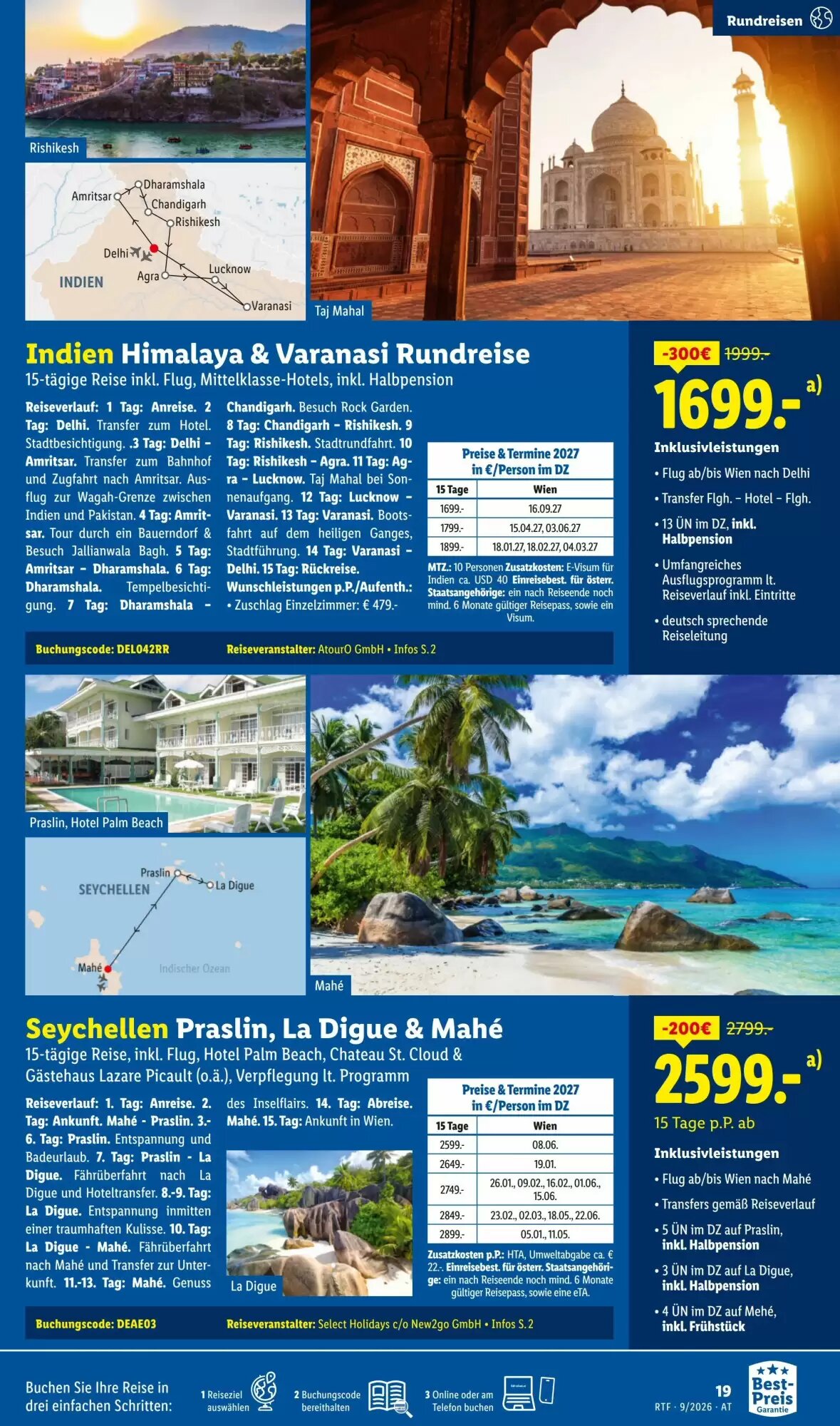 Lidl Reisen Flugblatt (ab 12.09.2026) - Angebote und Prospekt - Seite 19