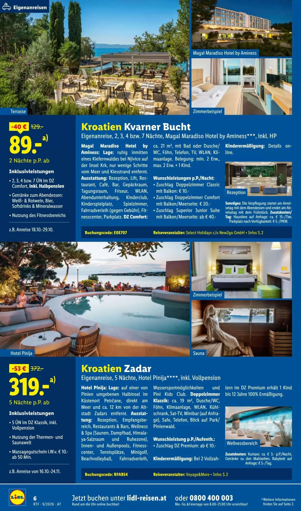 Lidl Reisen Flugblatt (ab 12.09.2026) - Angebote und Prospekt - Seite 6