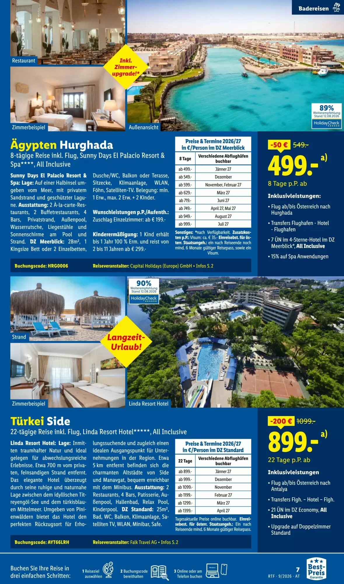 Lidl Reisen Flugblatt (ab 12.09.2026) - Angebote und Prospekt - Seite 7
