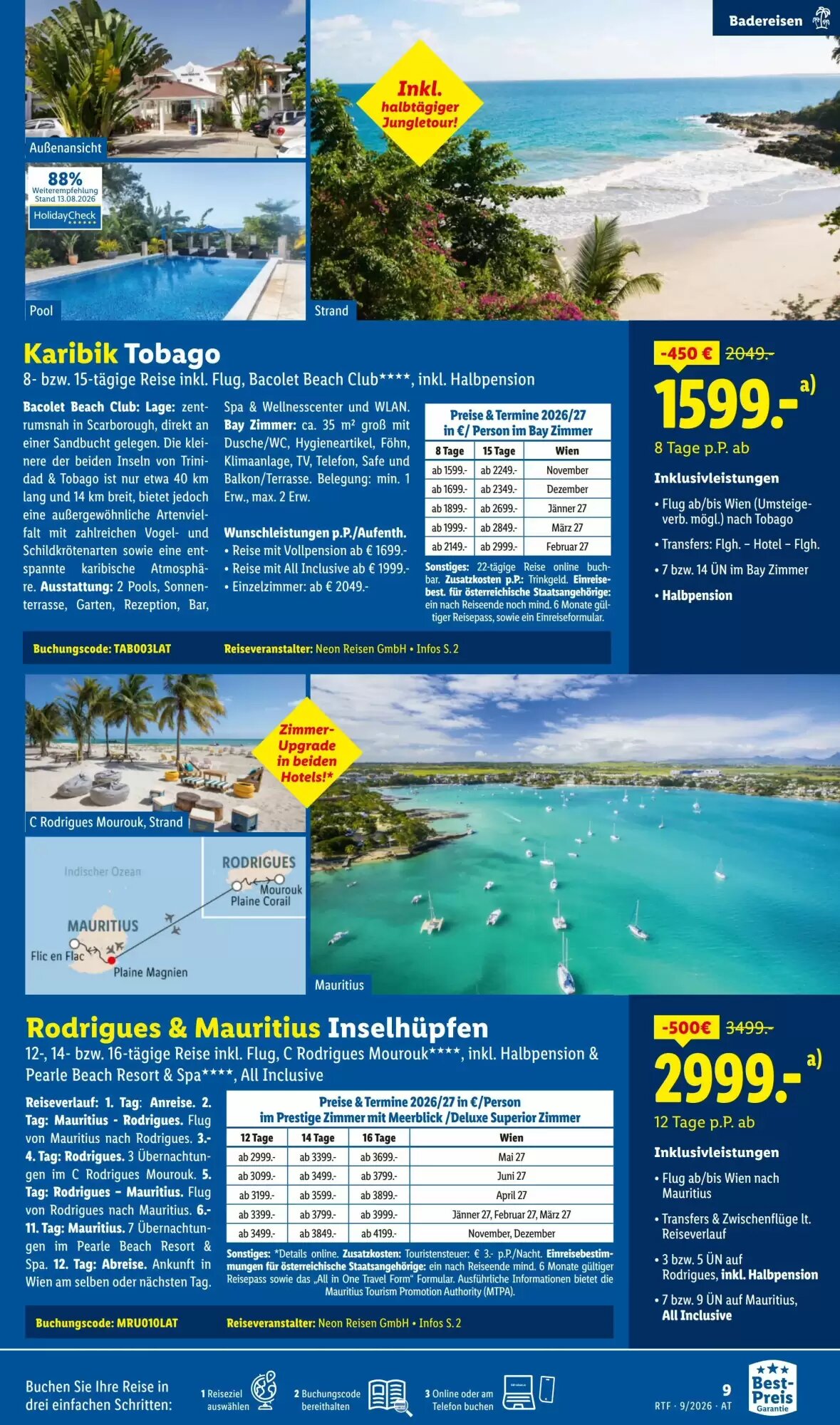Lidl Reisen Flugblatt (ab 12.09.2026) - Angebote und Prospekt - Seite 9