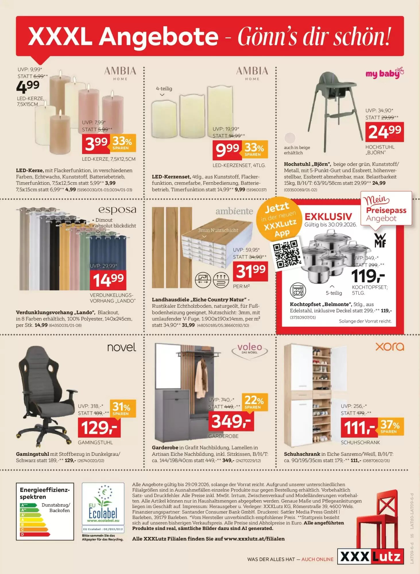 XXXLutz Flugblatt (ab 14.09.2026) - Angebote und Prospekt - Seite 16