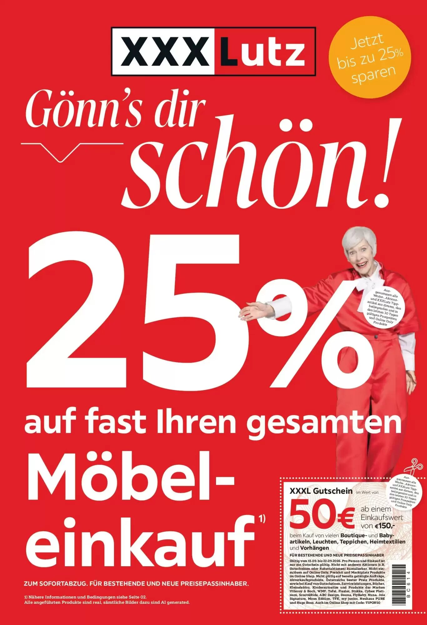 XXXLutz Flugblatt (ab 14.09.2026) - Angebote und Prospekt - Seite 1