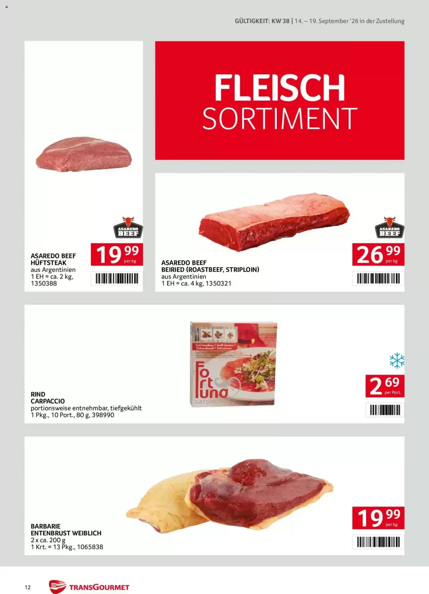 Transgourmet Flugblatt (ab 14.09.2026) - Angebote und Prospekt - Seite 12