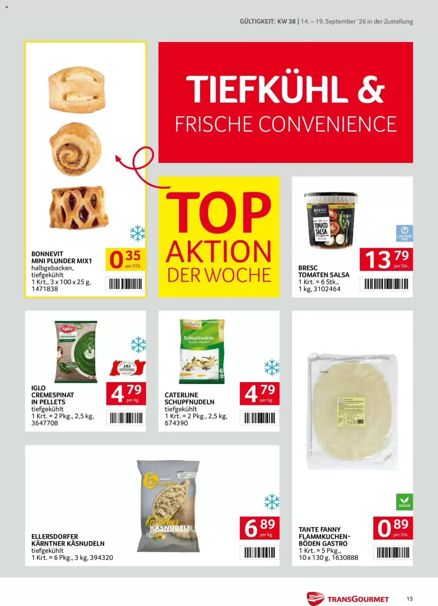 Transgourmet Flugblatt (ab 14.09.2026) - Angebote und Prospekt - Seite 15