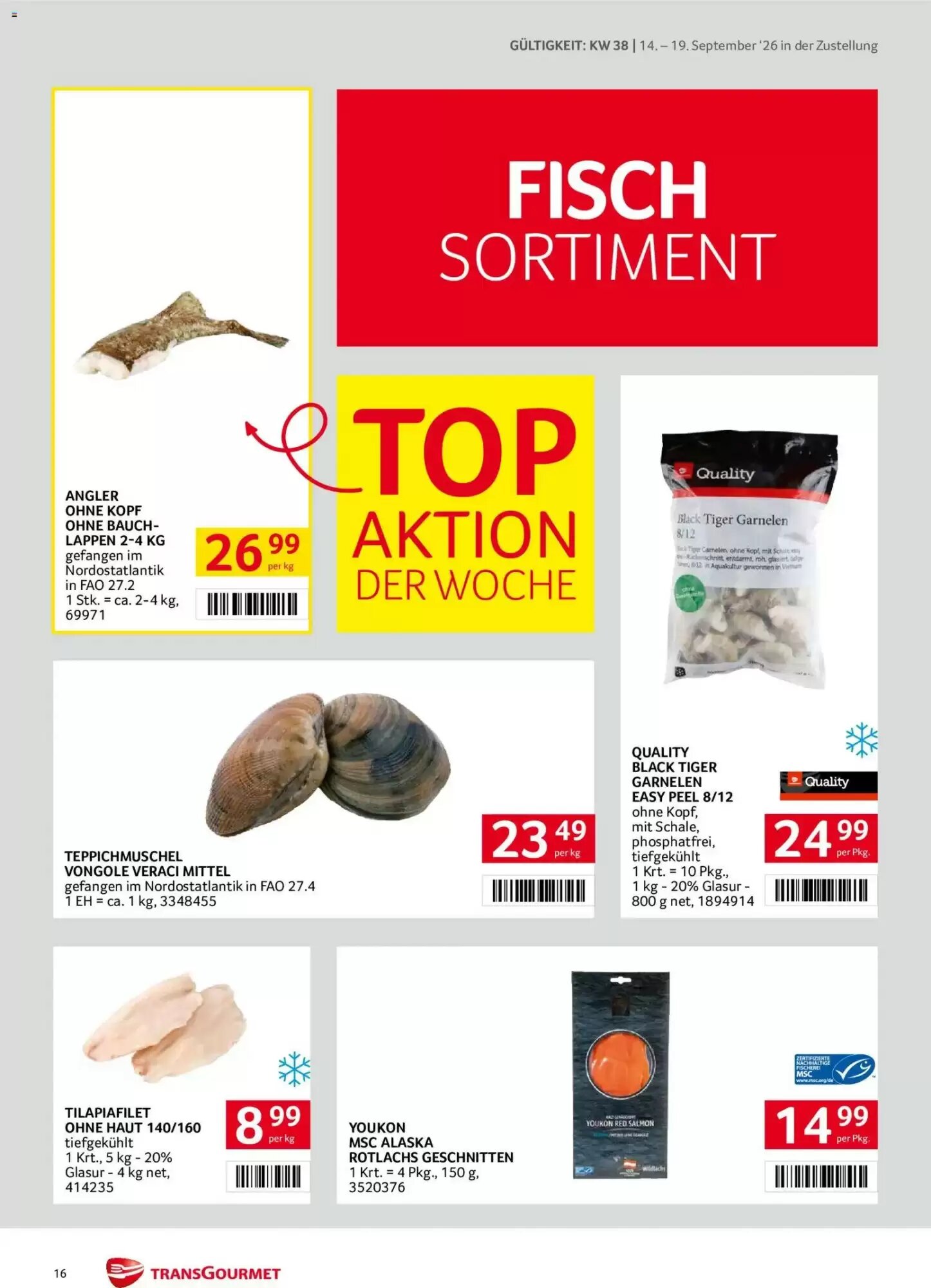 Transgourmet Flugblatt (ab 14.09.2026) - Angebote und Prospekt - Seite 16