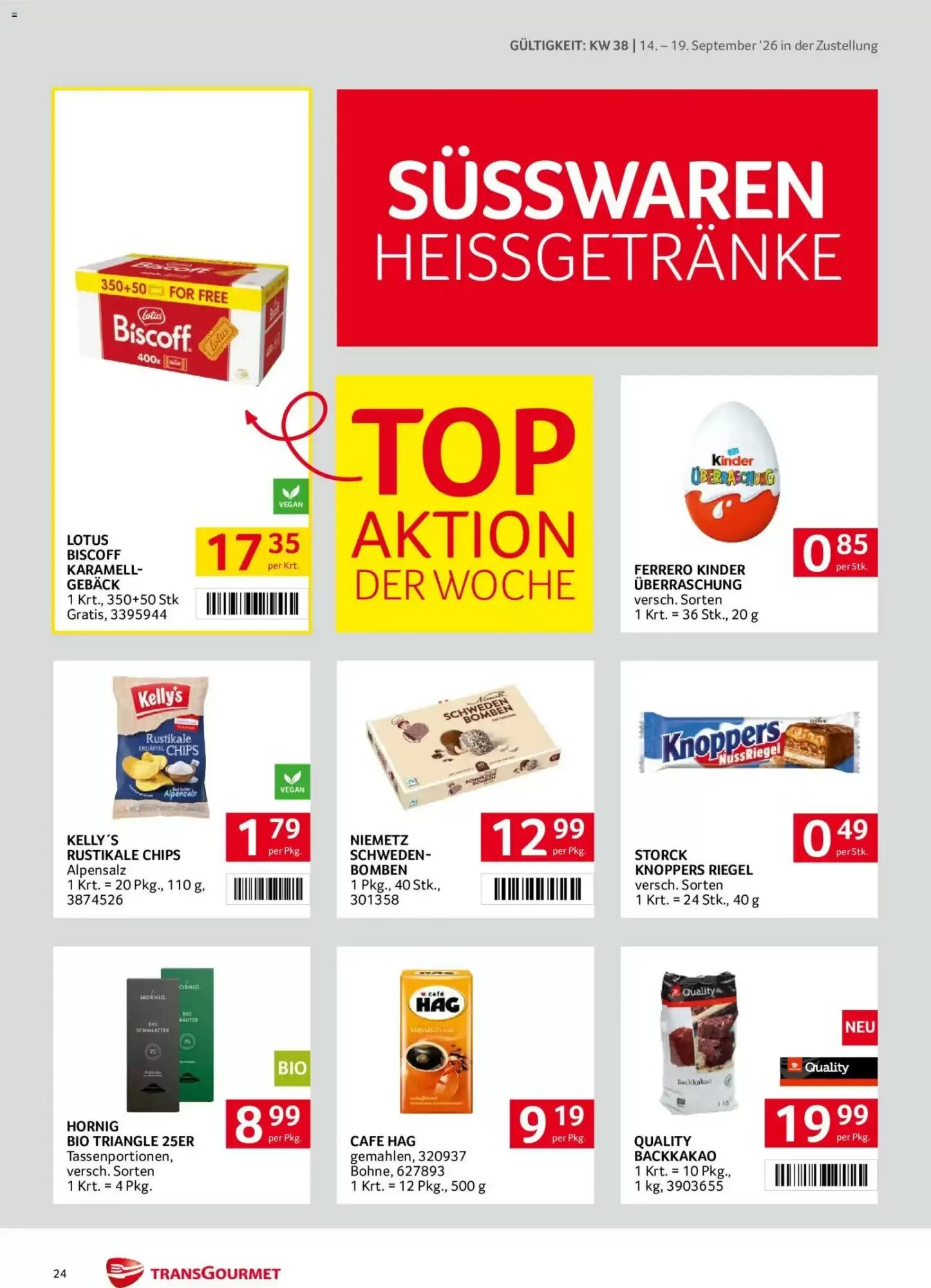 Transgourmet Flugblatt (ab 14.09.2026) - Angebote und Prospekt - Seite 24