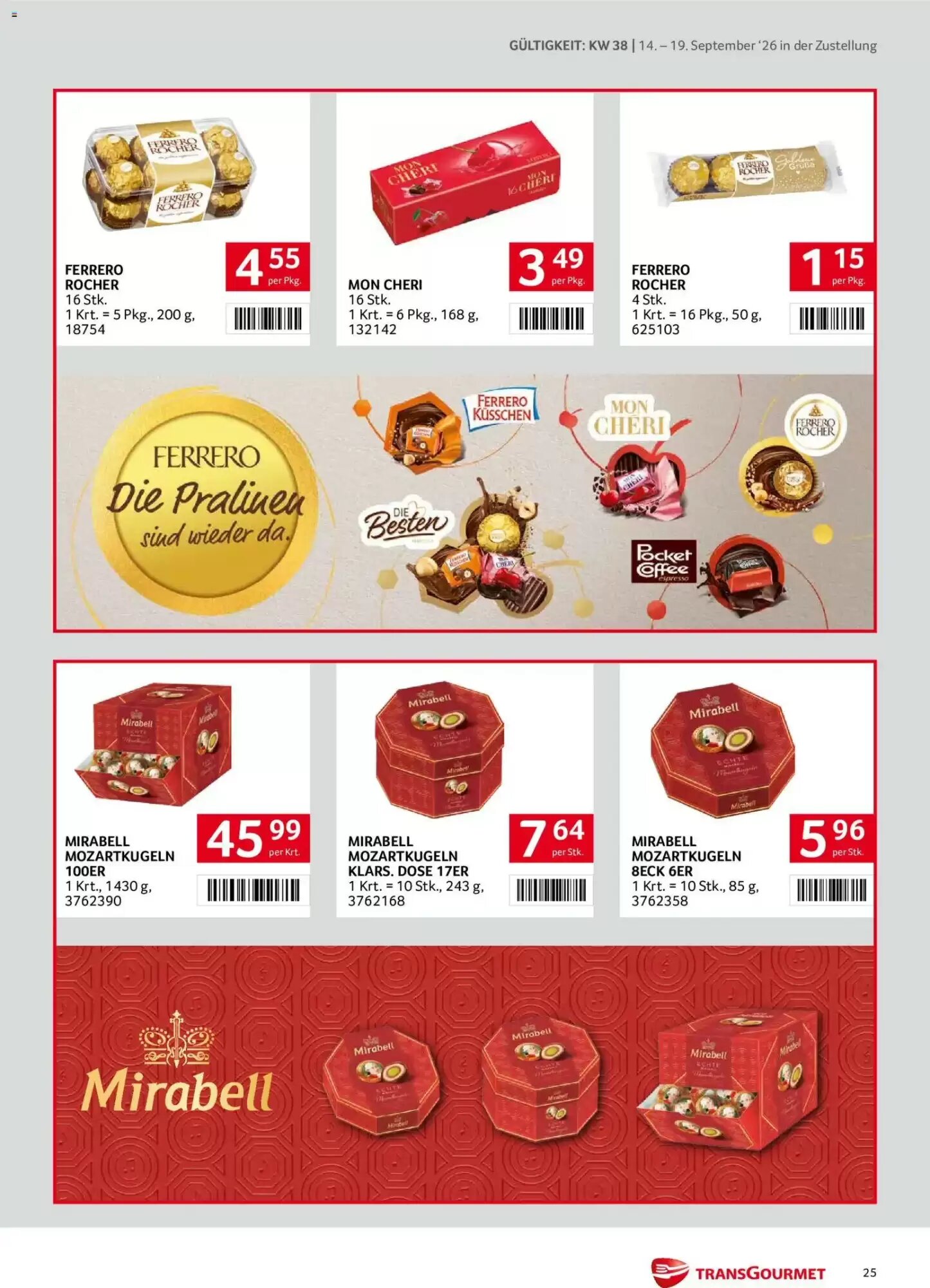 Transgourmet Flugblatt (ab 14.09.2026) - Angebote und Prospekt - Seite 25