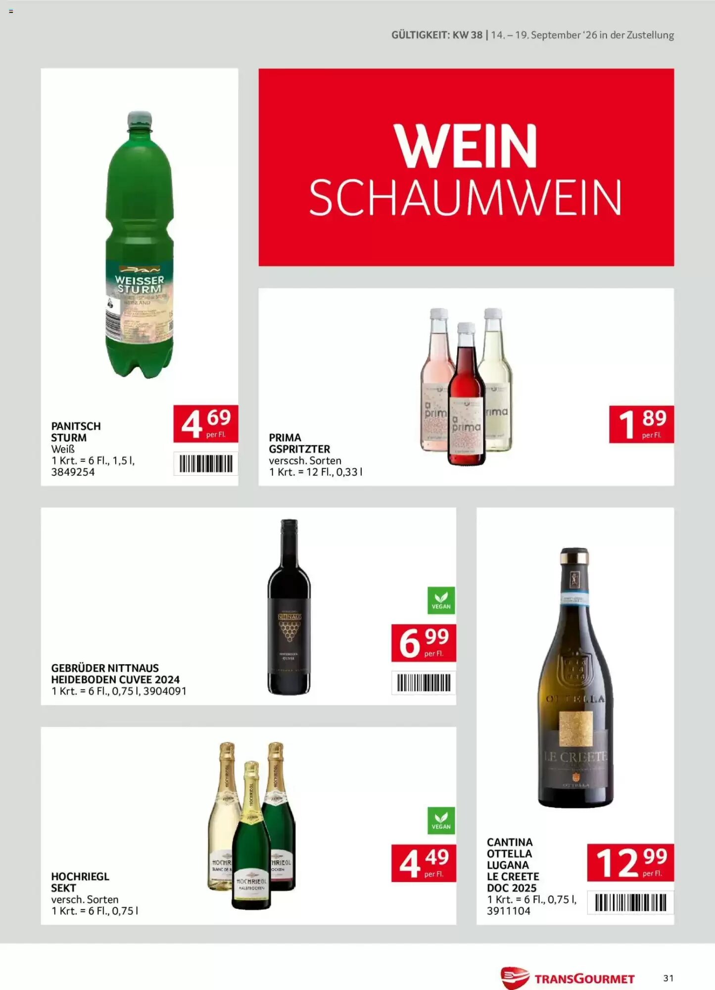 Transgourmet Flugblatt (ab 14.09.2026) - Angebote und Prospekt - Seite 31