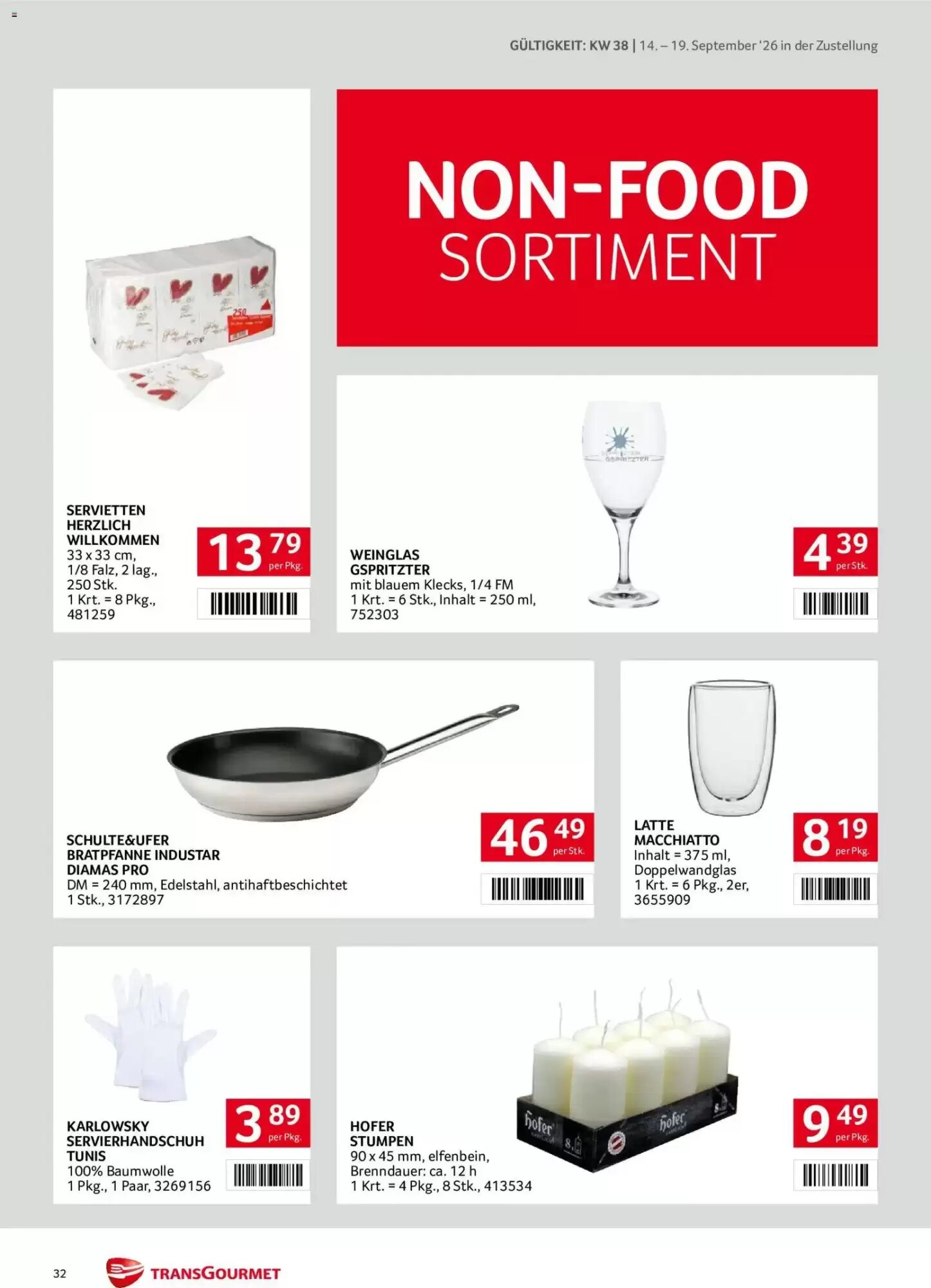 Transgourmet Flugblatt (ab 14.09.2026) - Angebote und Prospekt - Seite 32