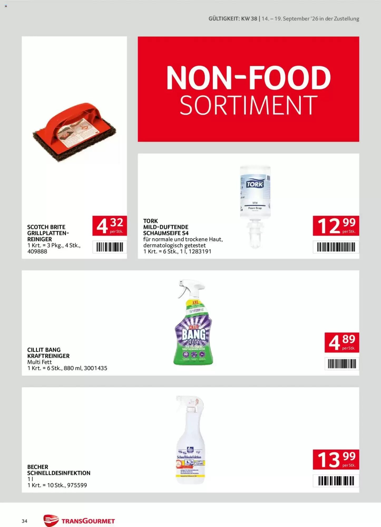 Transgourmet Flugblatt (ab 14.09.2026) - Angebote und Prospekt - Seite 34