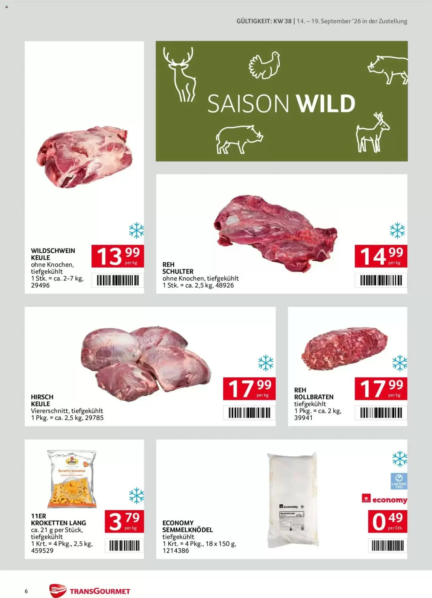 Transgourmet Flugblatt (ab 14.09.2026) - Angebote und Prospekt - Seite 6