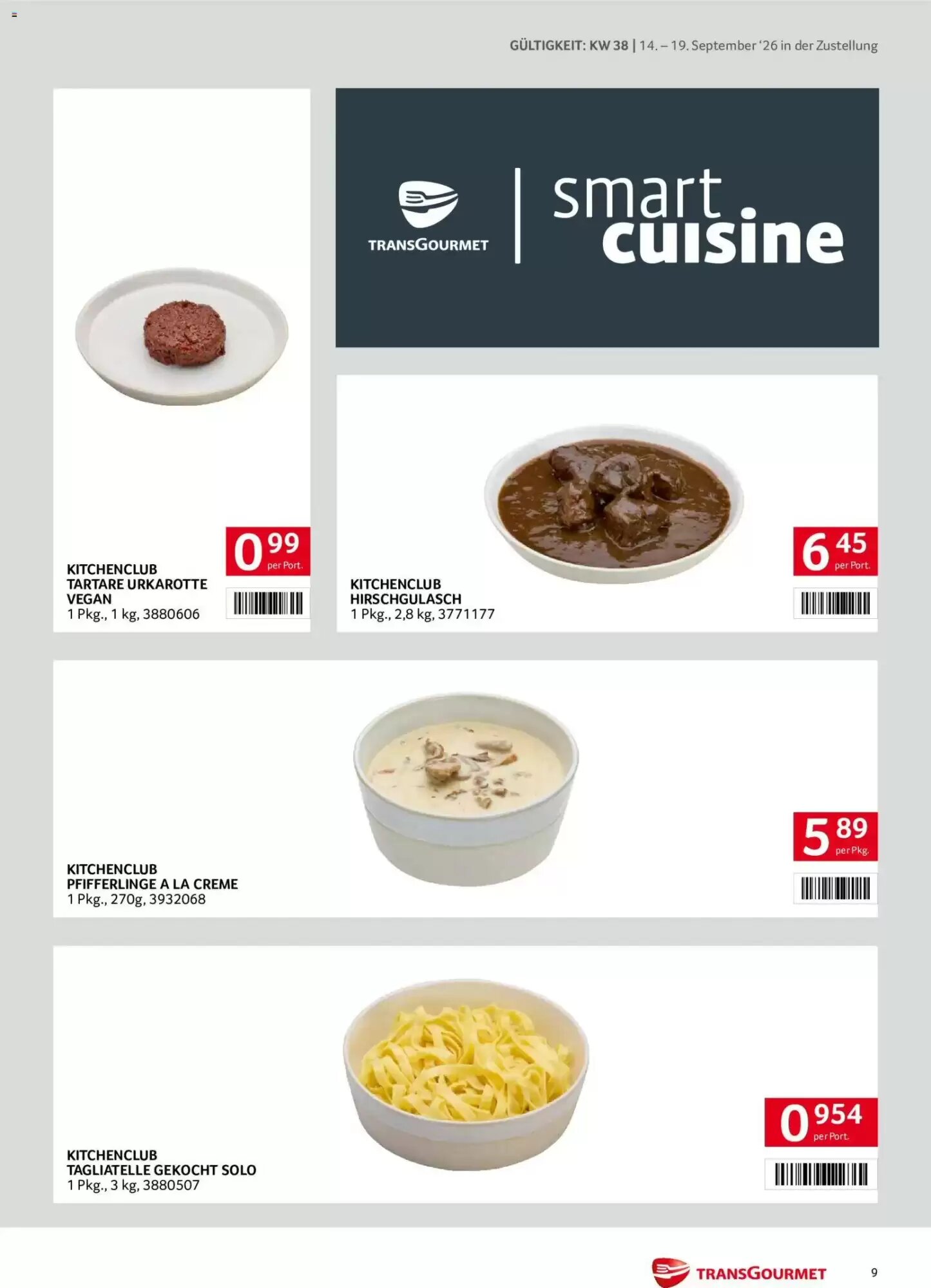 Transgourmet Flugblatt (ab 14.09.2026) - Angebote und Prospekt - Seite 9