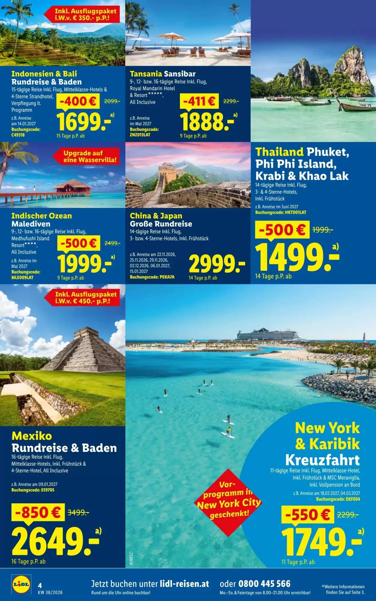 Lidl Reisen Flugblatt (ab 14.09.2026) - Angebote und Prospekt - Seite 4