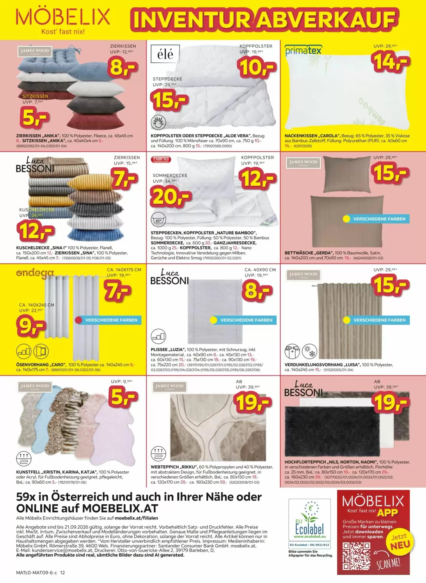 Möbelix Flugblatt (ab 15.09.2026) - Angebote und Prospekt - Seite 12