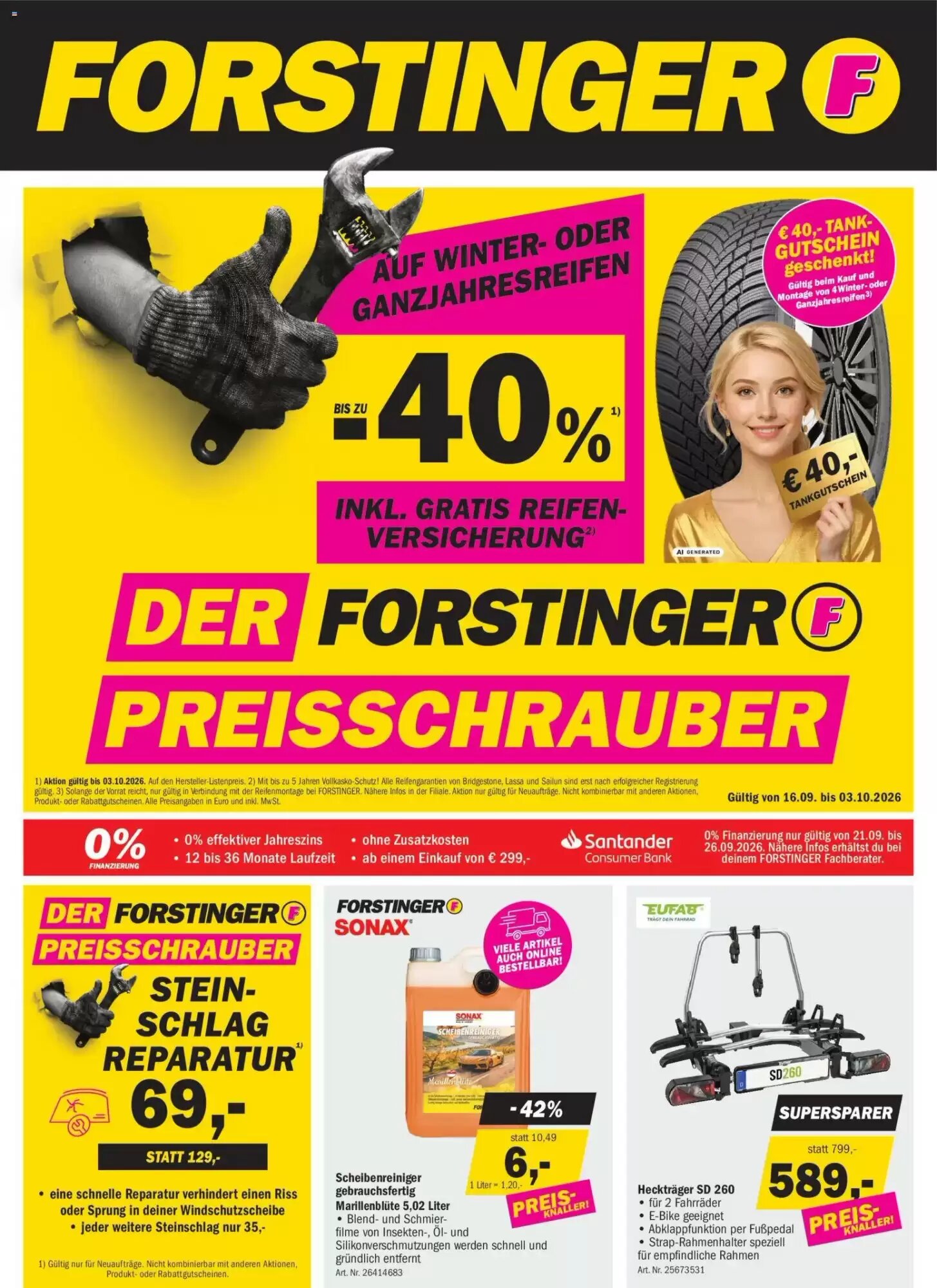 Forstinger Flugblatt (ab 16.09.2026) - Angebote und Prospekt - Seite 1