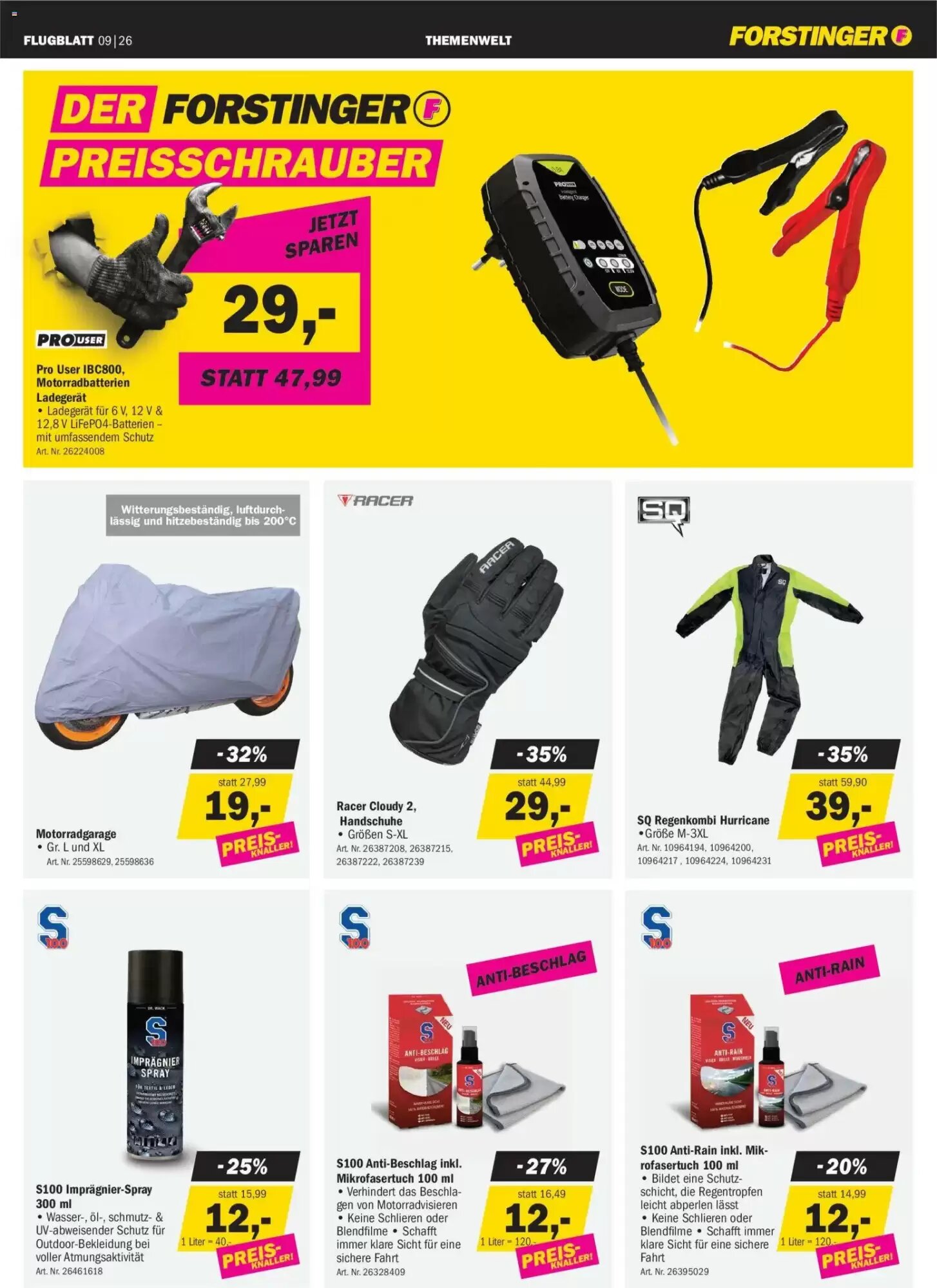 Forstinger Flugblatt (ab 16.09.2026) - Angebote und Prospekt - Seite 9