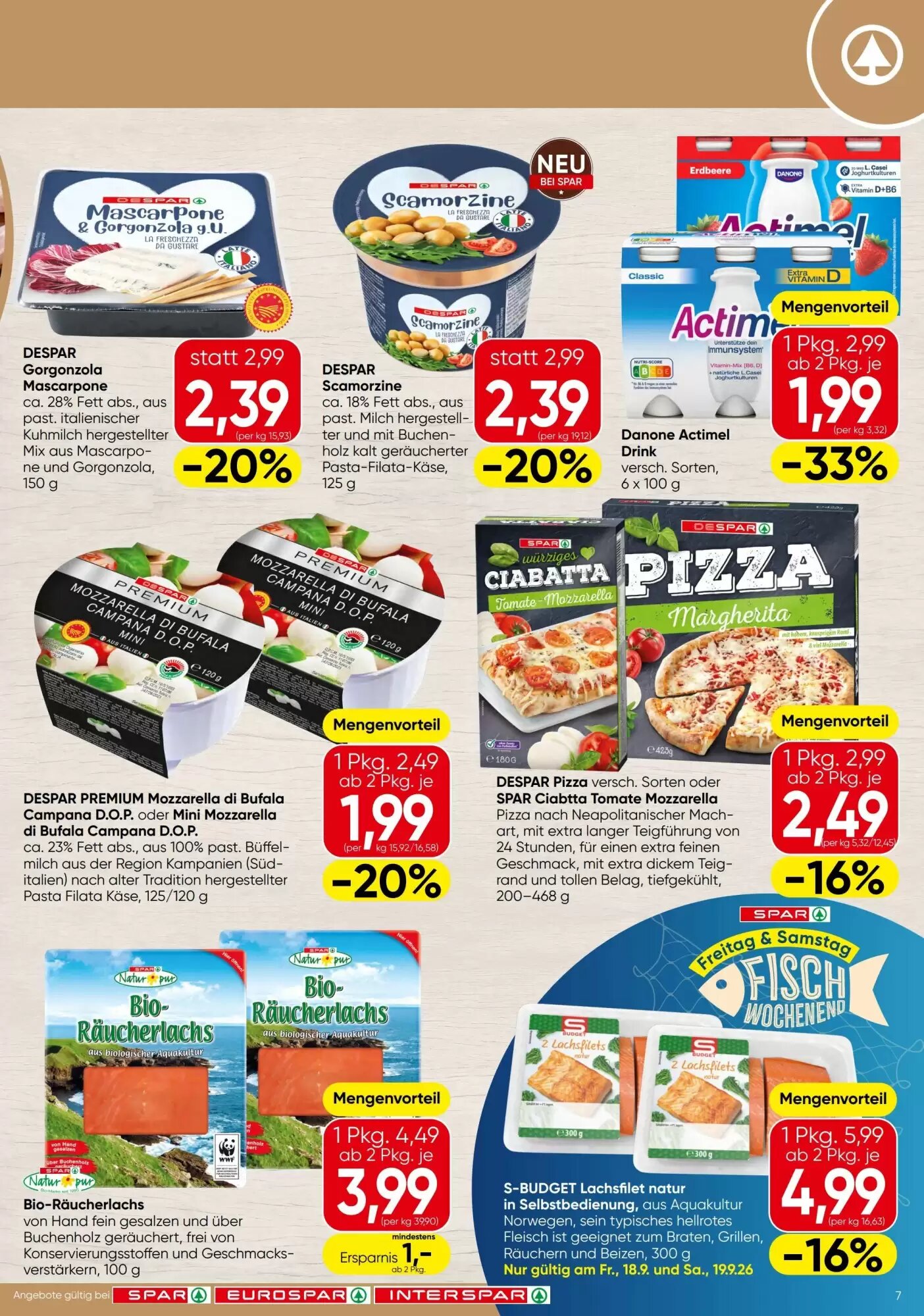 Spar Flugblatt (ab 17.09.2026) - Angebote und Prospekt - Seite 7