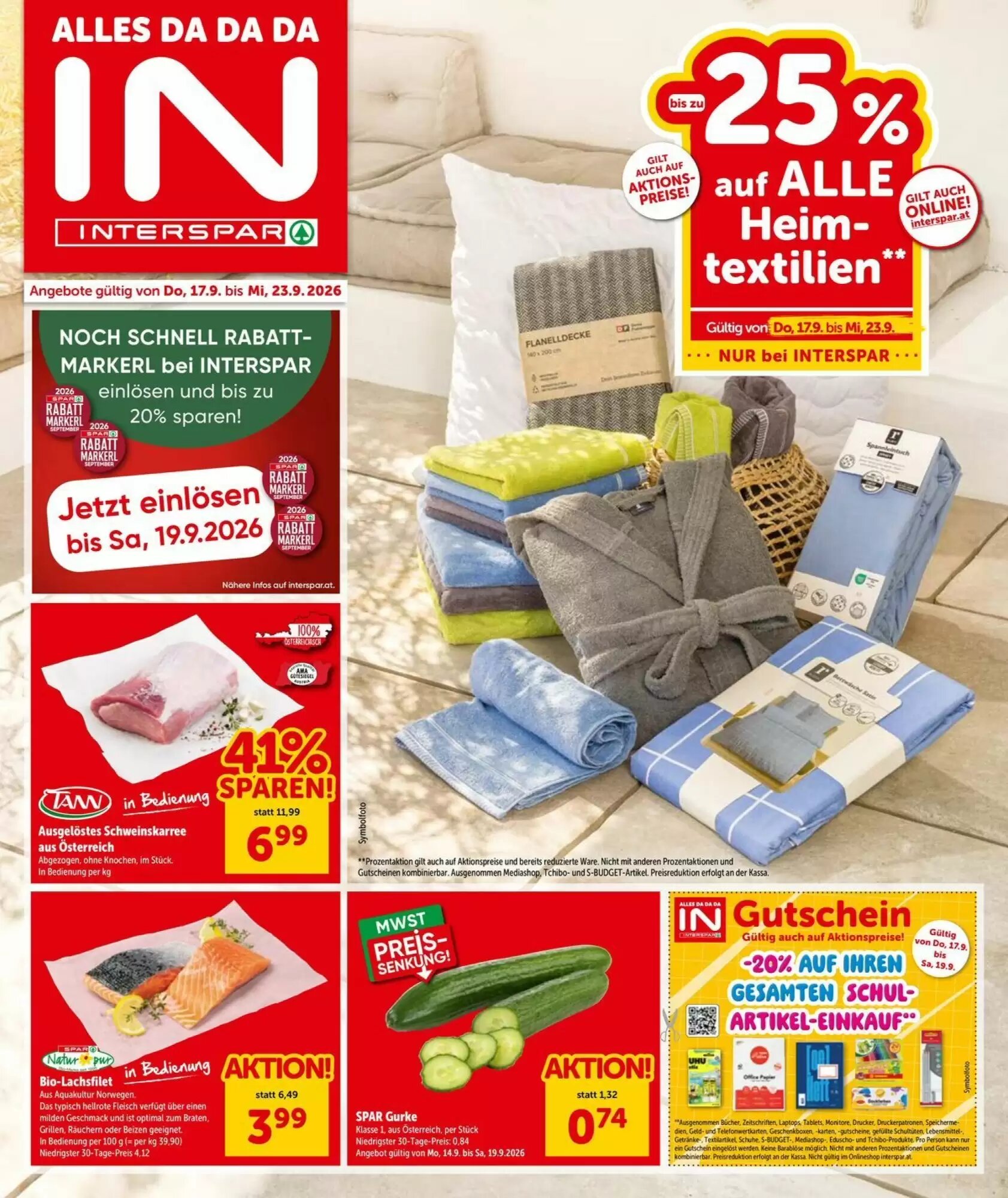 Interspar Flugblatt (ab 17.09.2026) - Angebote und Prospekt - Seite 1