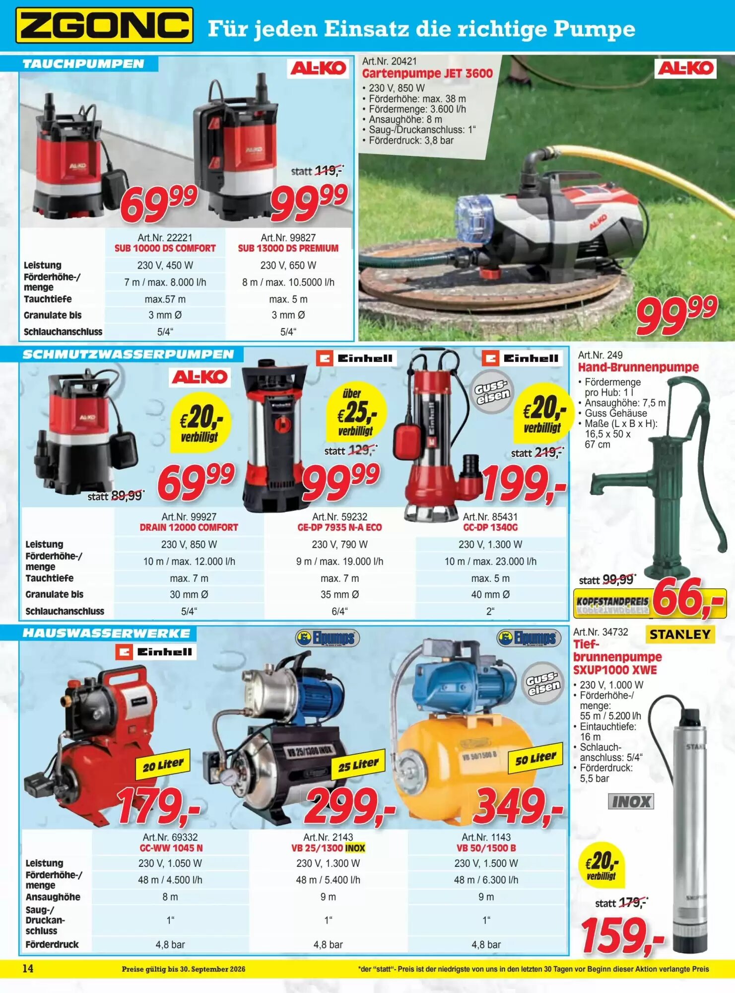 Zgonc Flugblatt (ab 17.09.2026) - Angebote und Prospekt - Seite 14